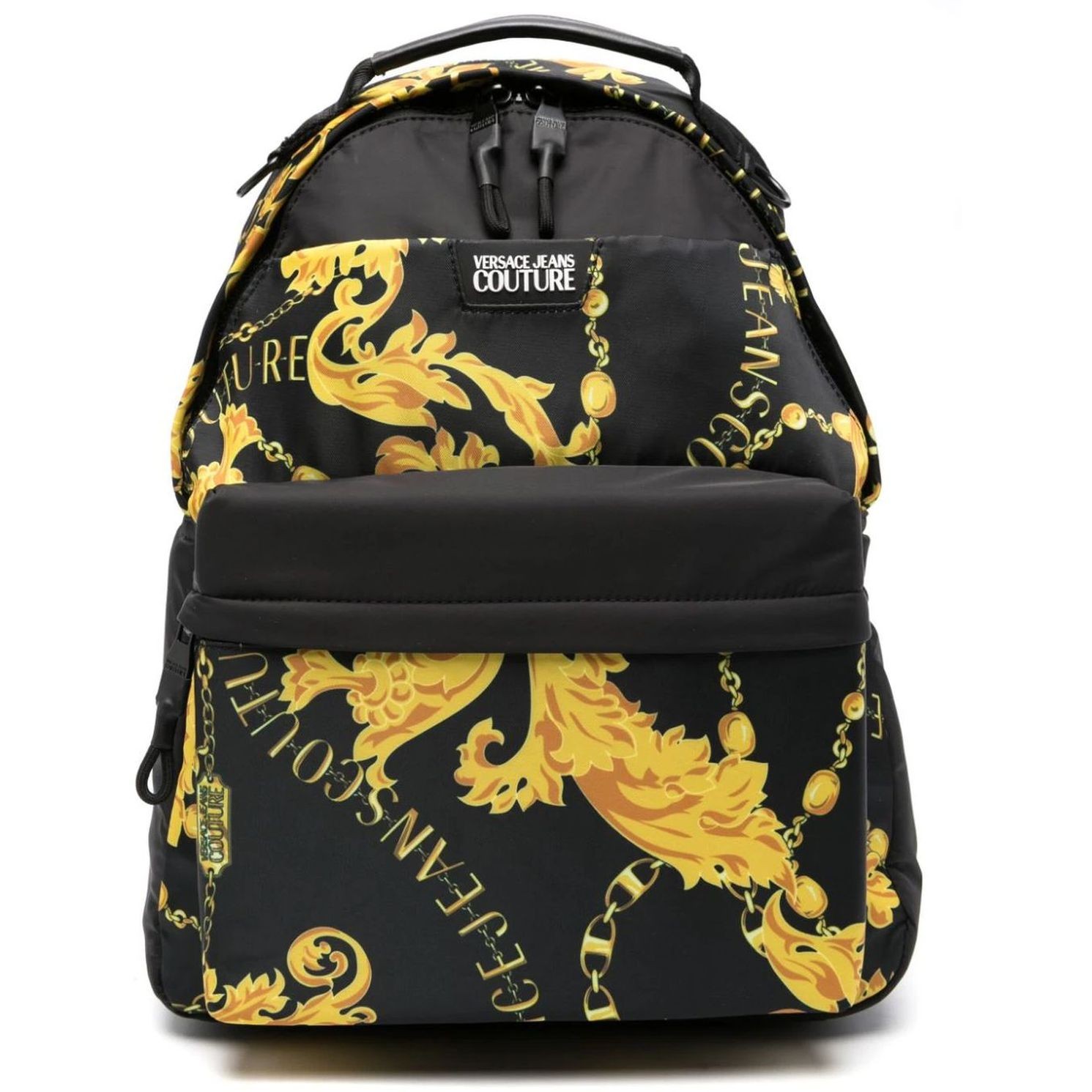 VERSACE JEANS CUTURE Kuprinė vyrams, BLACK/GOLD, Iconic printed logozaino bp 1