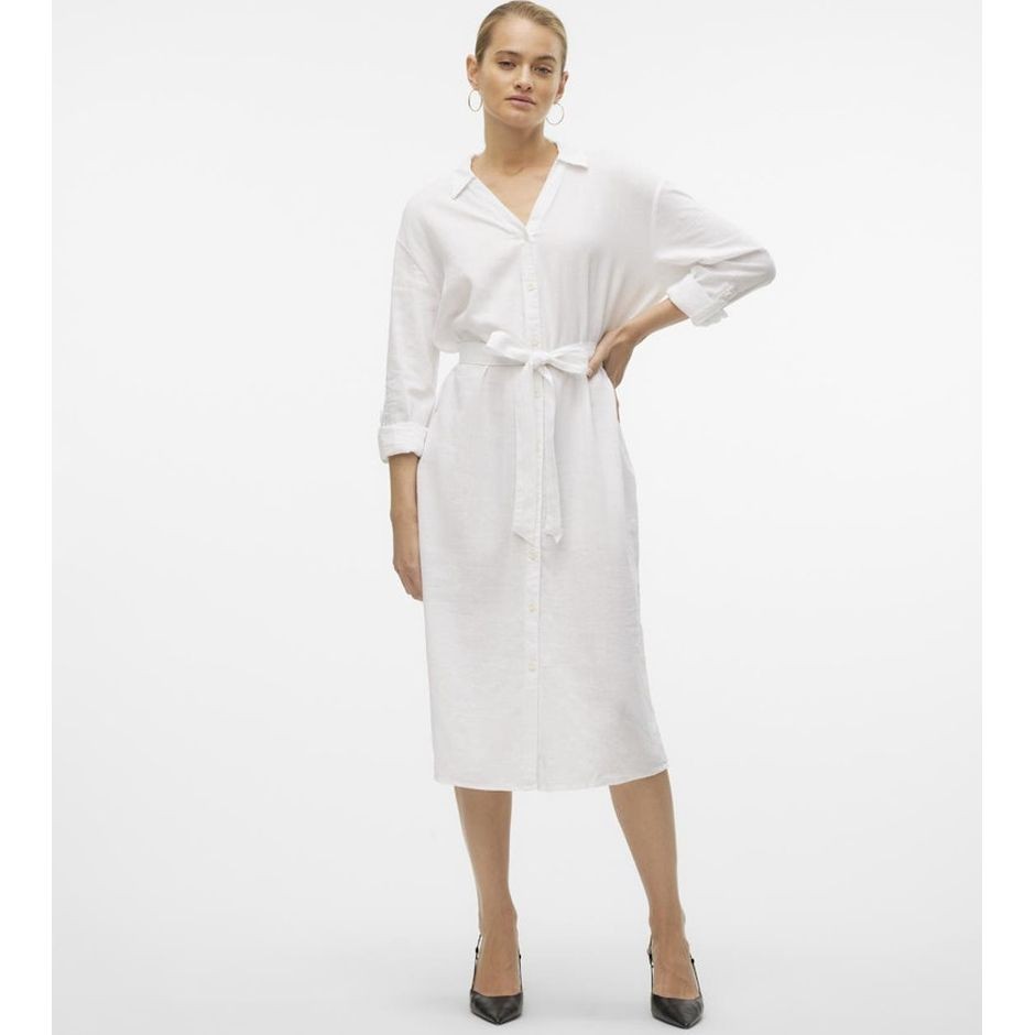 VERO MODA Marškiniai moterims, Balta, Vmlinn shirts 2