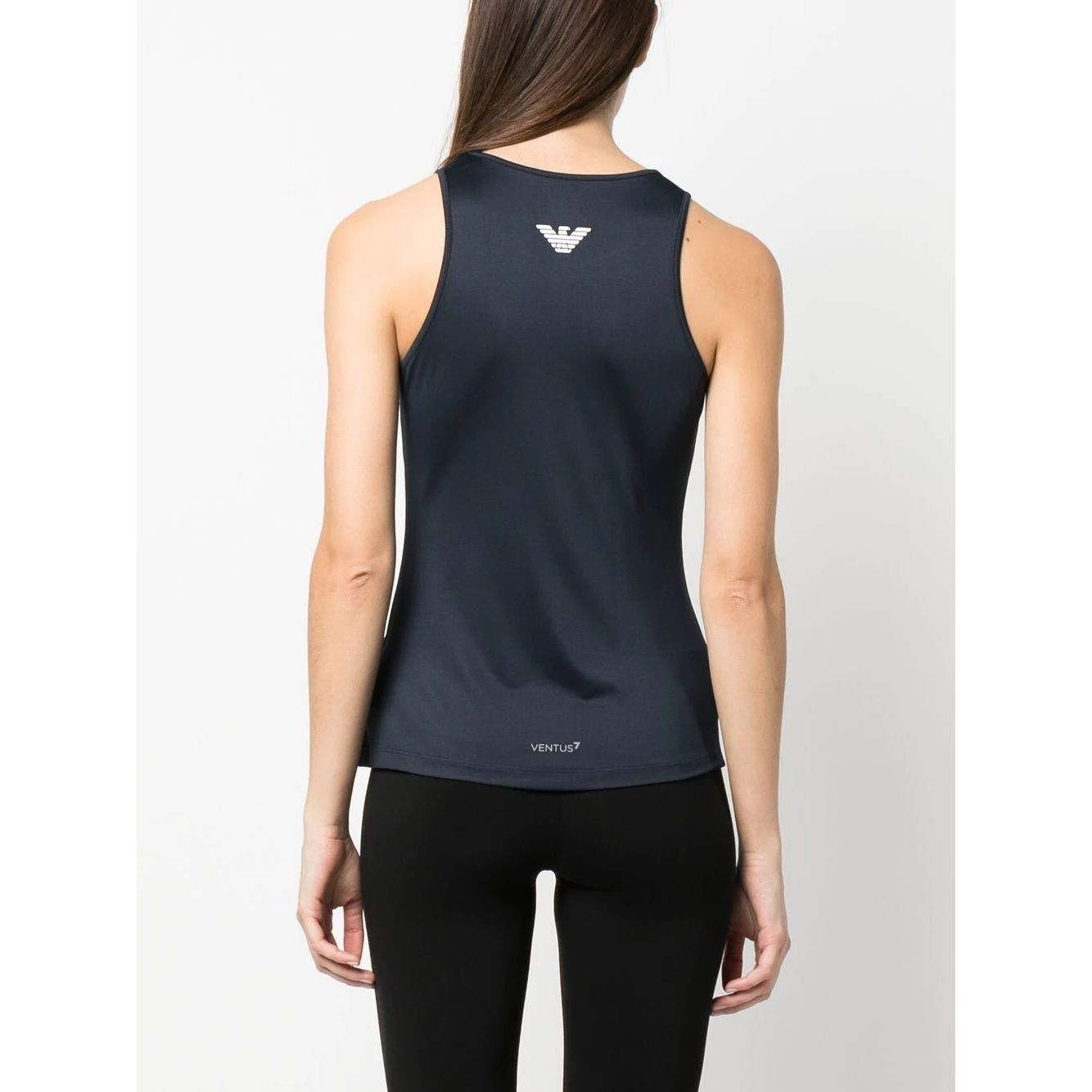 EA7 Marškiniai be rankovių moterims, Mėlyna, Tank 4