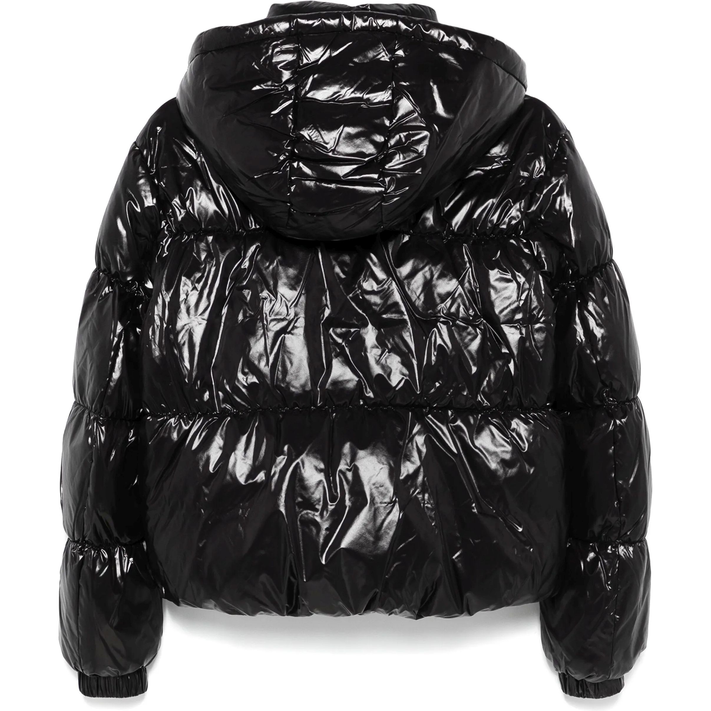 MICHAEL KORS Pūkinė striukė moterims, Juoda, Hooded high shine down jackets 2