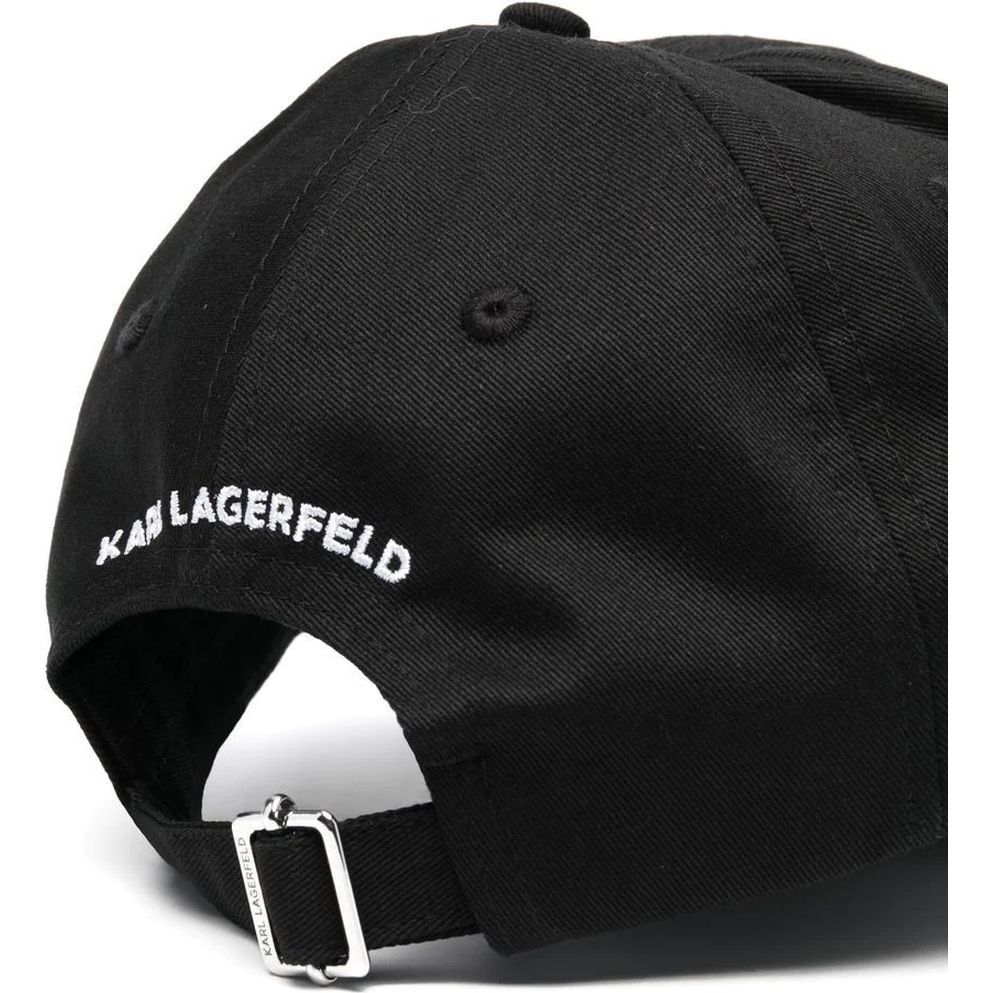 KARL LAGERFELD Kepurė moterims, Juoda, K/ikonik 2.0 cap 2
