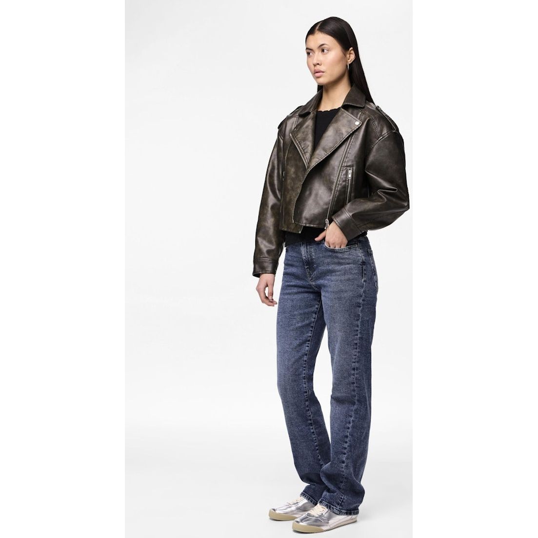 PIECES Striukė moterims, Juoda, Pcamina jackets 5