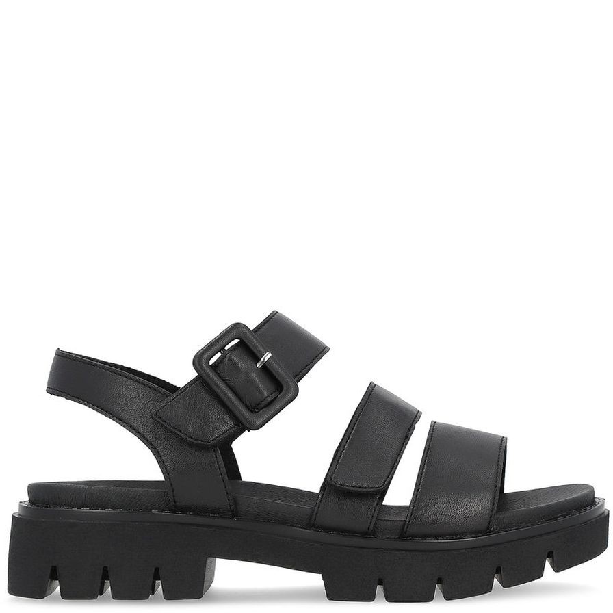 REMONTE Basutės moterims, Juoda, SANDALS 3