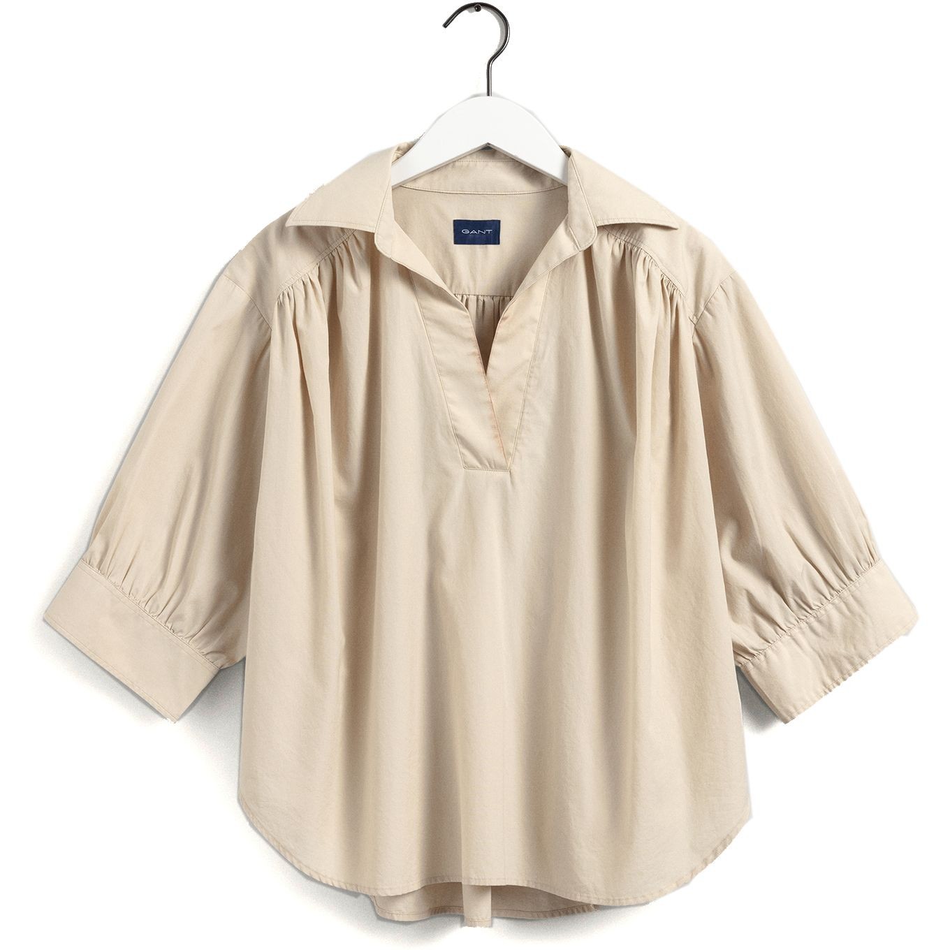 GANT Palaidinės moterims, Ruda, d1. lux poplin popover shirt