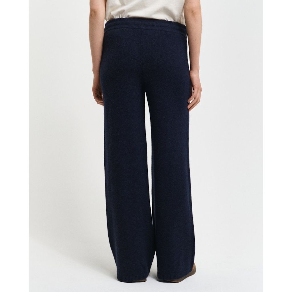 GANT Megztos kelnės moterims, Mėlyna, Wool knitted pants 3
