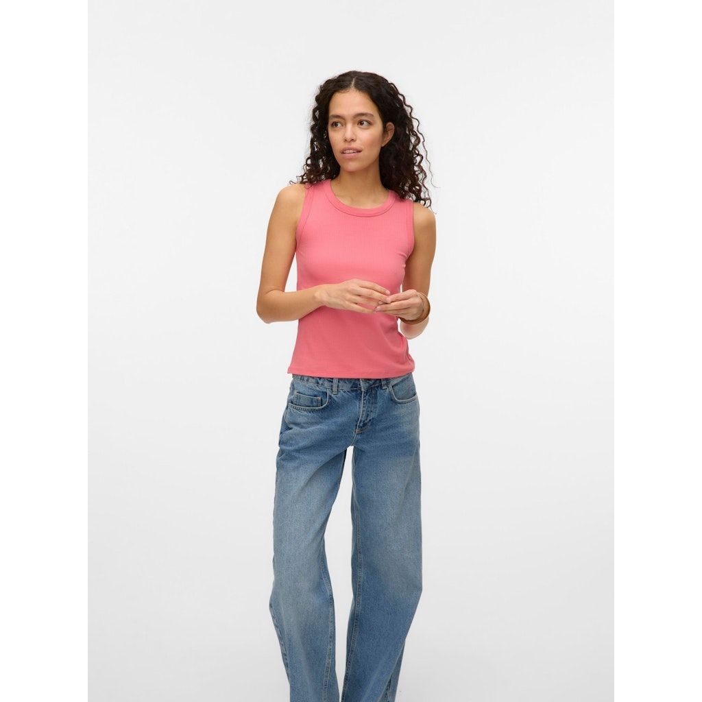 VERO MODA Marškiniai be rankovių moterims, Rožinė, Promise tank top 2