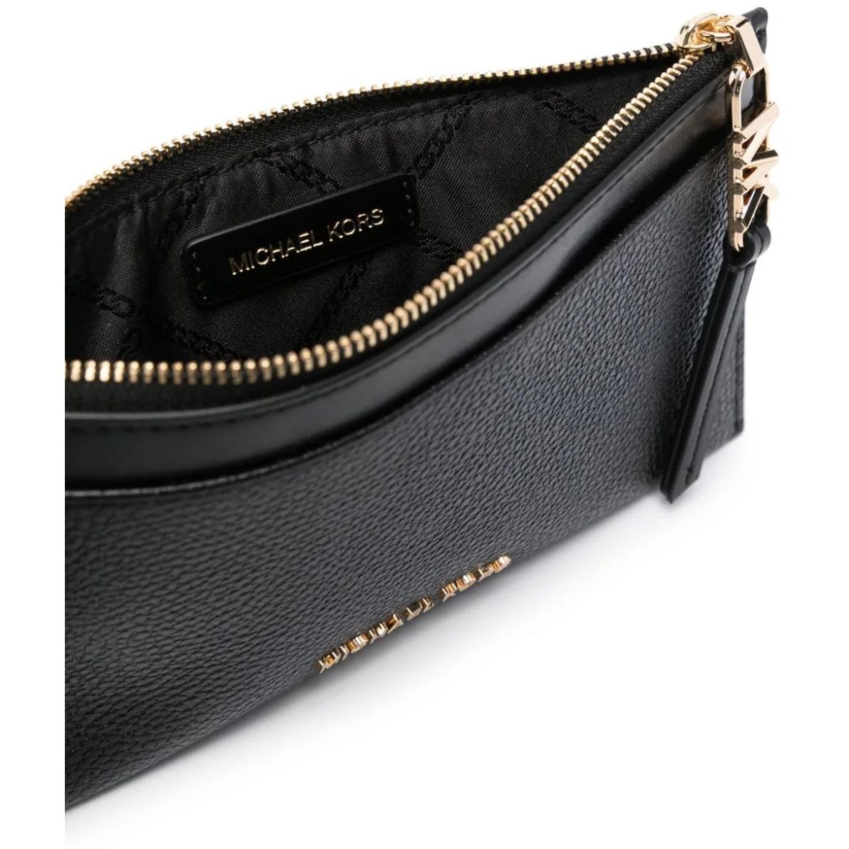 MICHAEL KORS Kortelių dėklas moterims, Juoda, Large zip card case 3