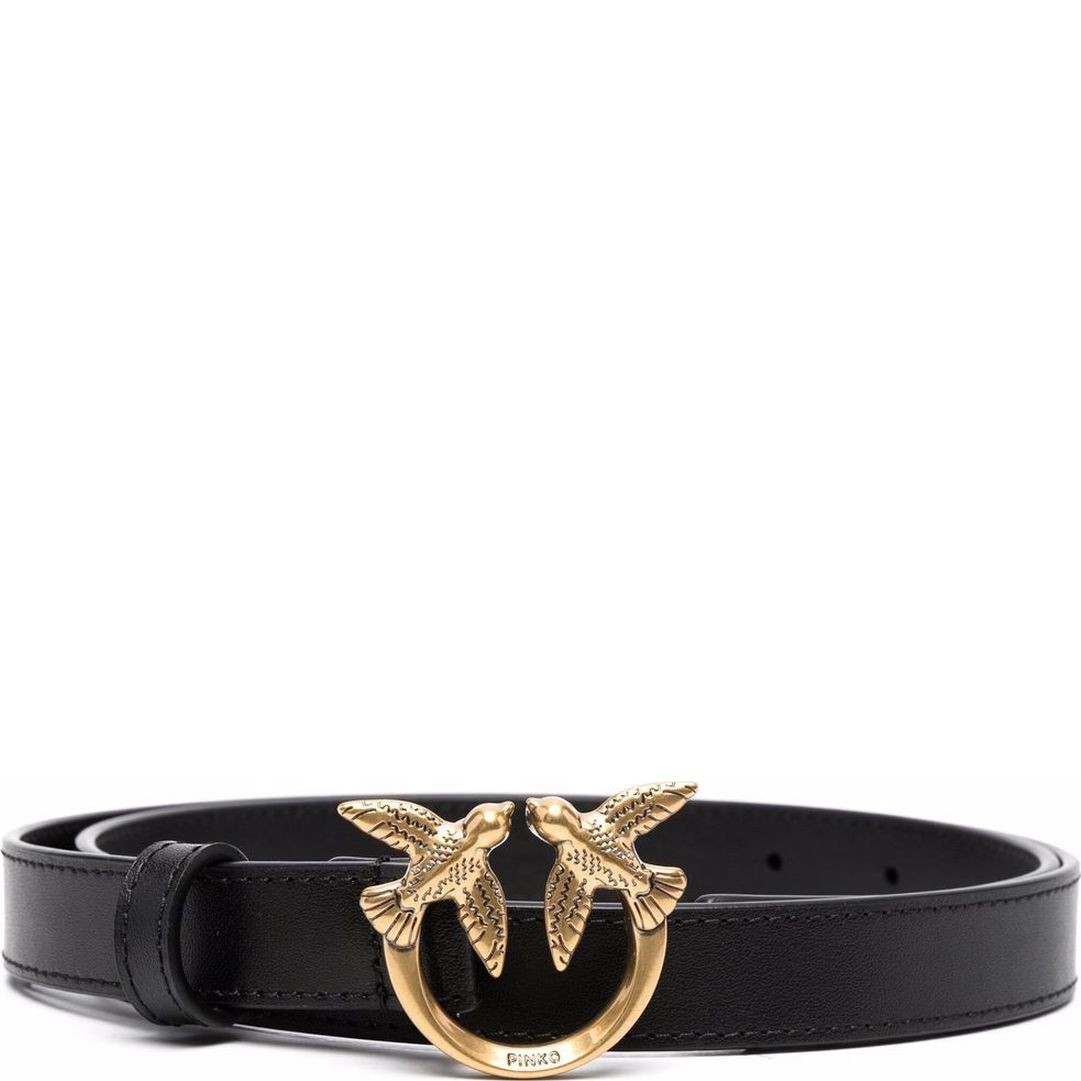 PINKO Diržas moterims, Juoda, Love berry simply belt 1