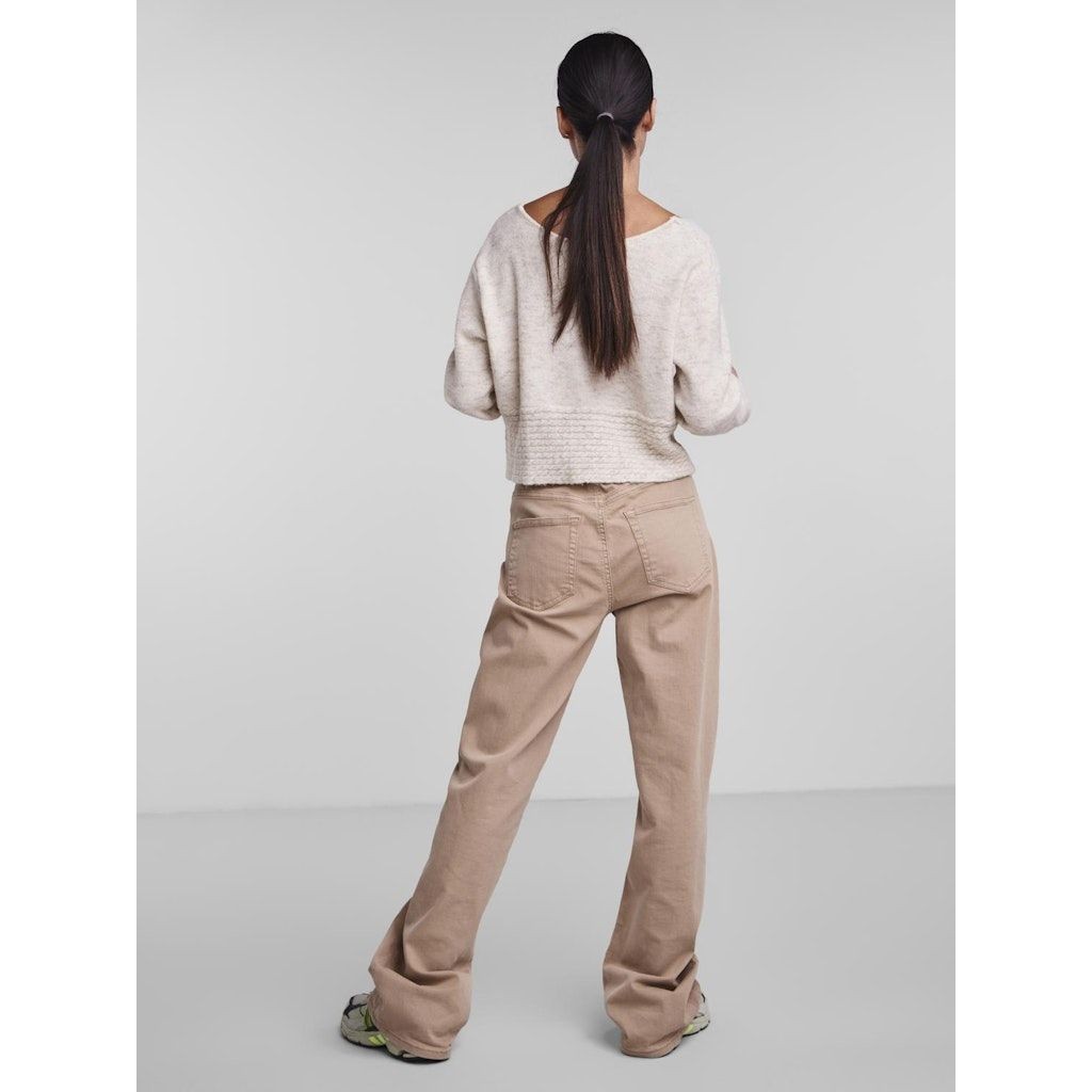 PIECES Megztinis moterims, Balta, PCNOA LS REVERSIBLE C 3