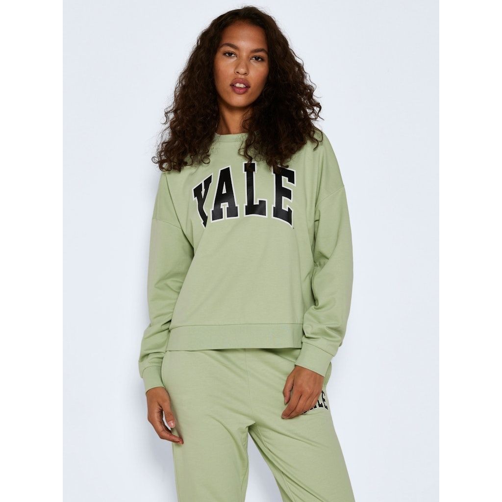 NOISY MAY Megztinis moterims, Žalia, NMARIEL L/S O-NECK LO 2