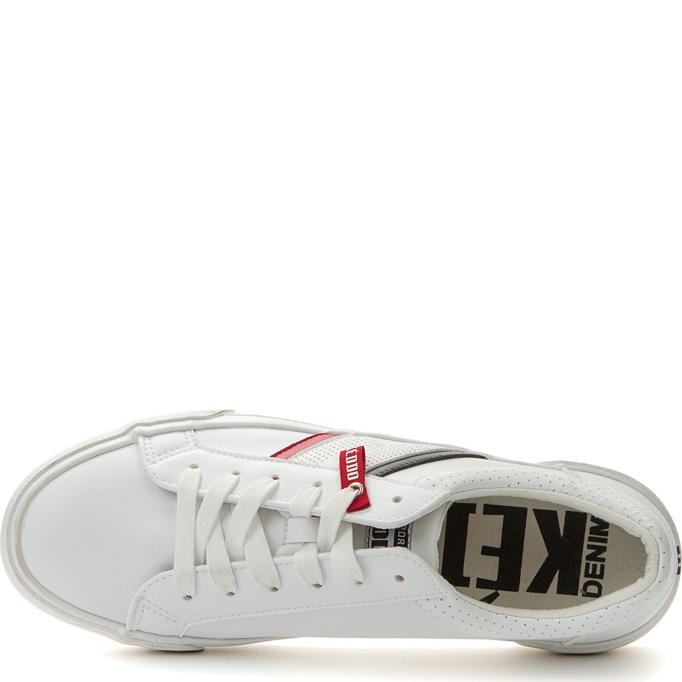 KEDDO DENIM Sportbačiai vyrams, Balta, SNEAKERS 4