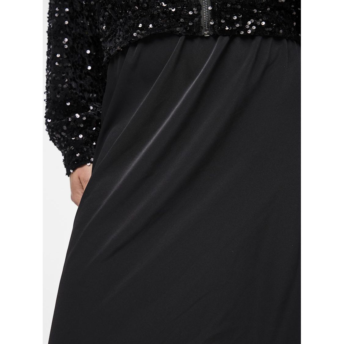 PIECES Midi sijonas moterims, Juoda, Franan ankle skirt 6