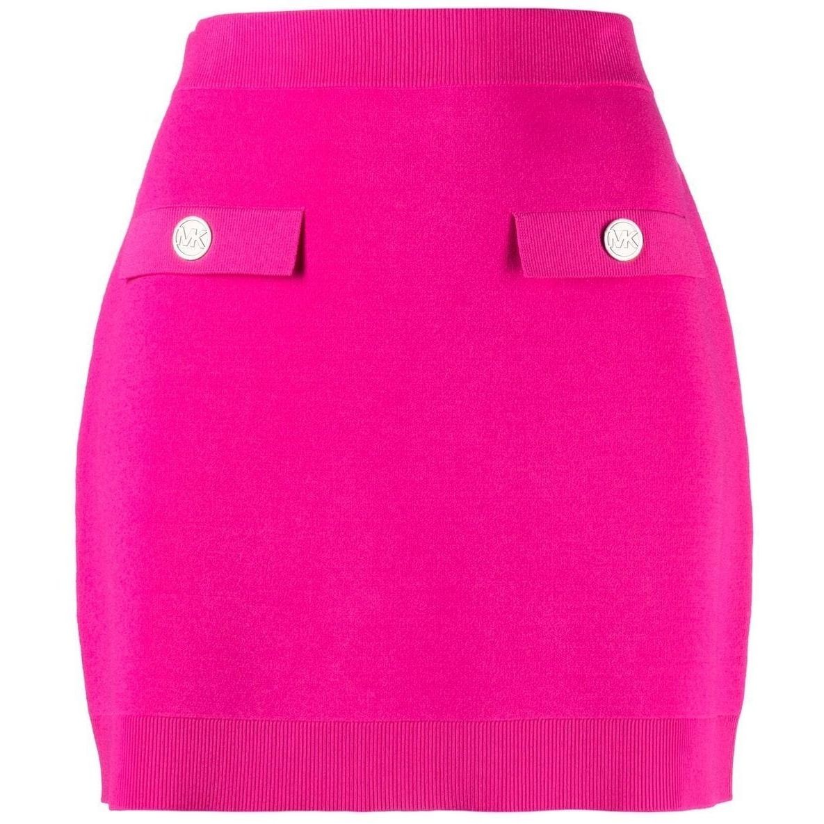 MICHAEL KORS Mini sijonas moterims, Rožinė, Eco mini skirt with pocket 1