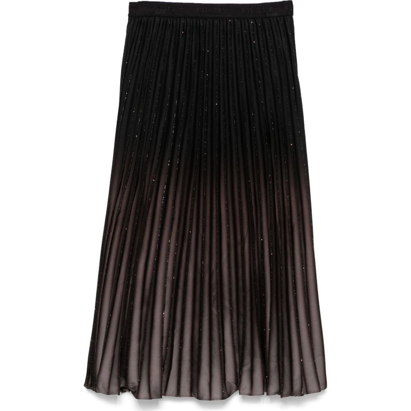 DKNY Mini sijonas moterims, Pilka, Pull on pleated foil 1