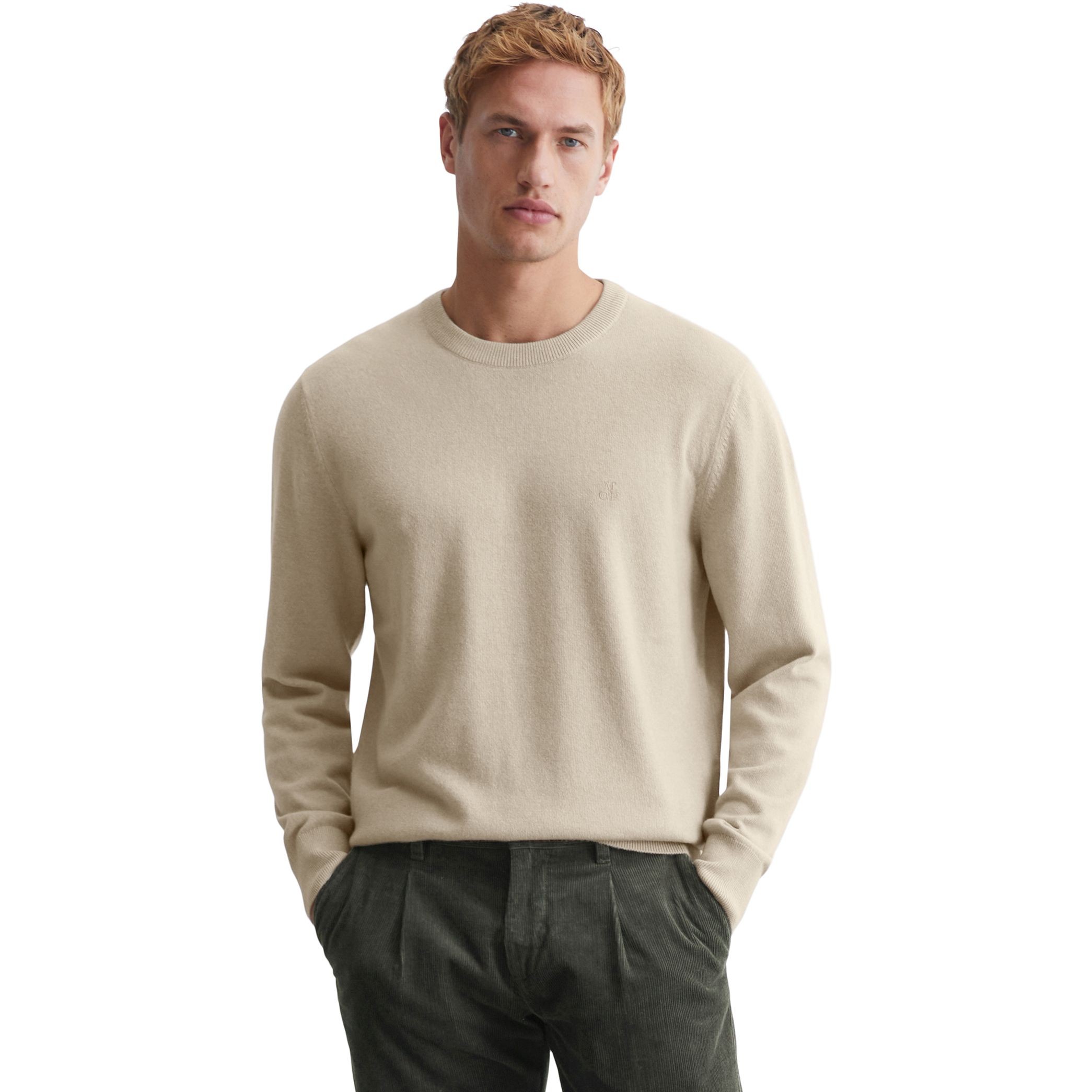 MARC O'POLO Megztinis vyrams, Pilka, Pullover 429514460504 2