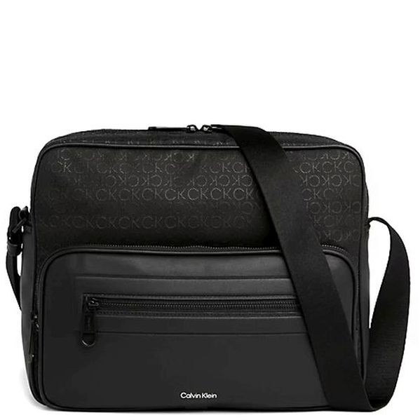 CALVIN KLEIN Rankinė per petį vyrams, Juoda, Elevated messenger 1