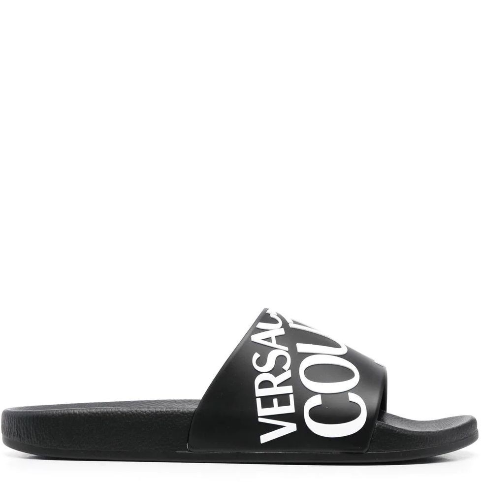 VERSACE JEANS CUTURE Šlepetės vyrams, Juoda, Fondo slide slippers 2