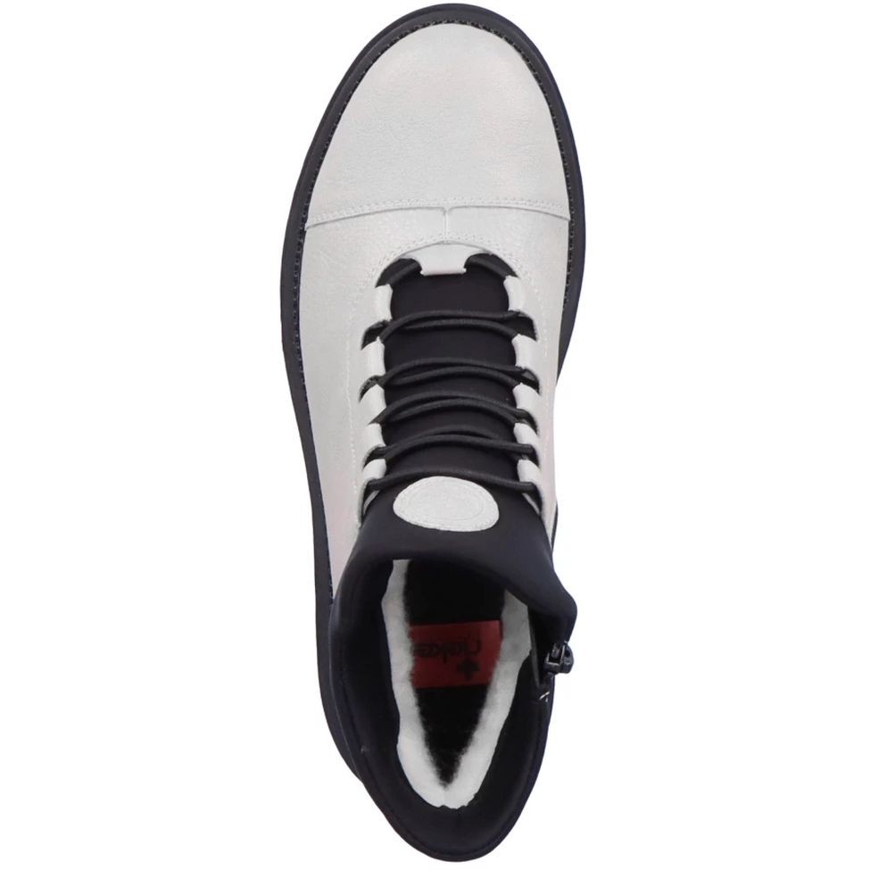 RIEKER Aulinukai moterims, Balta, BOOTIES 4