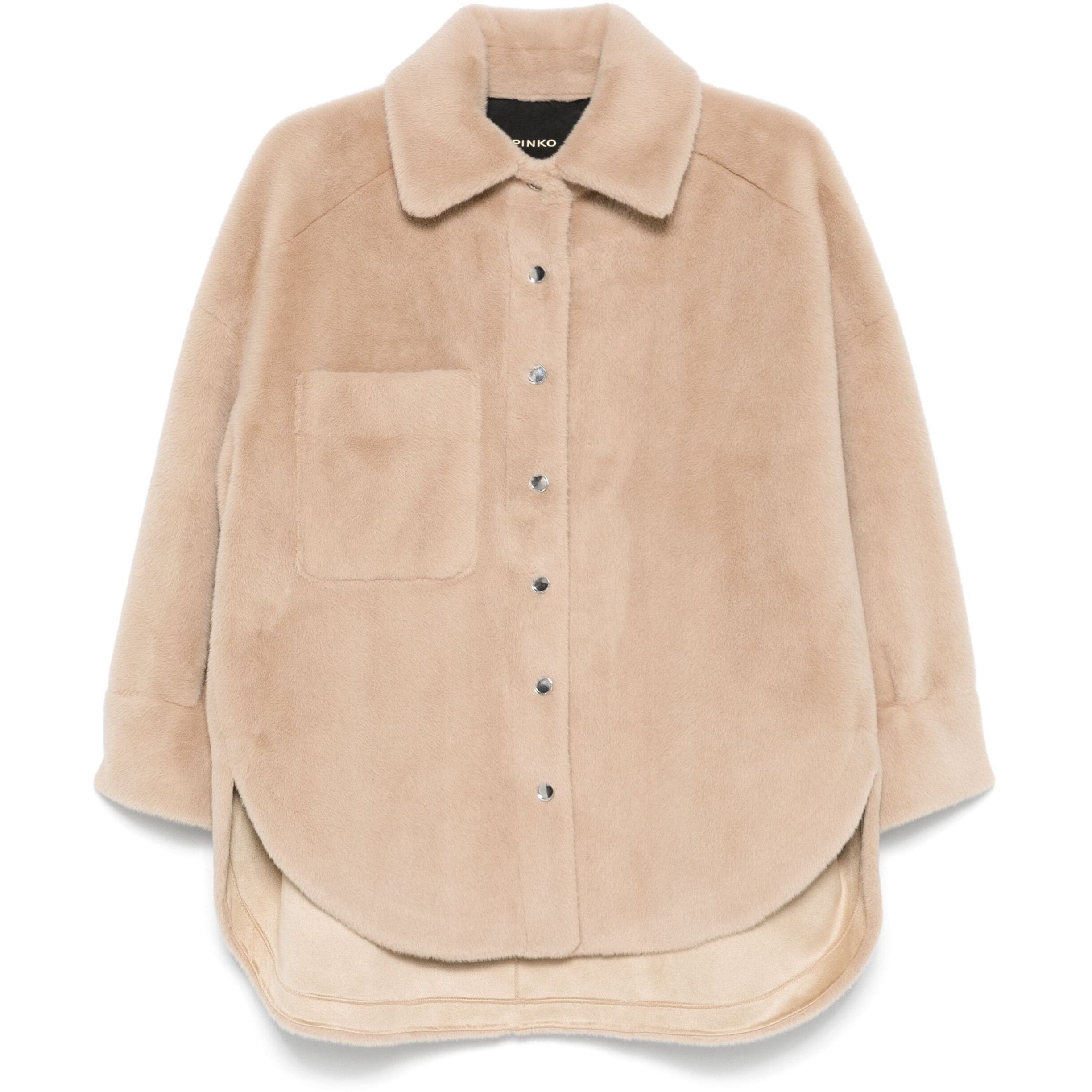 PINKO Marškiniai ilgomis rankovėmis moterims, Smėlio, Overshirts