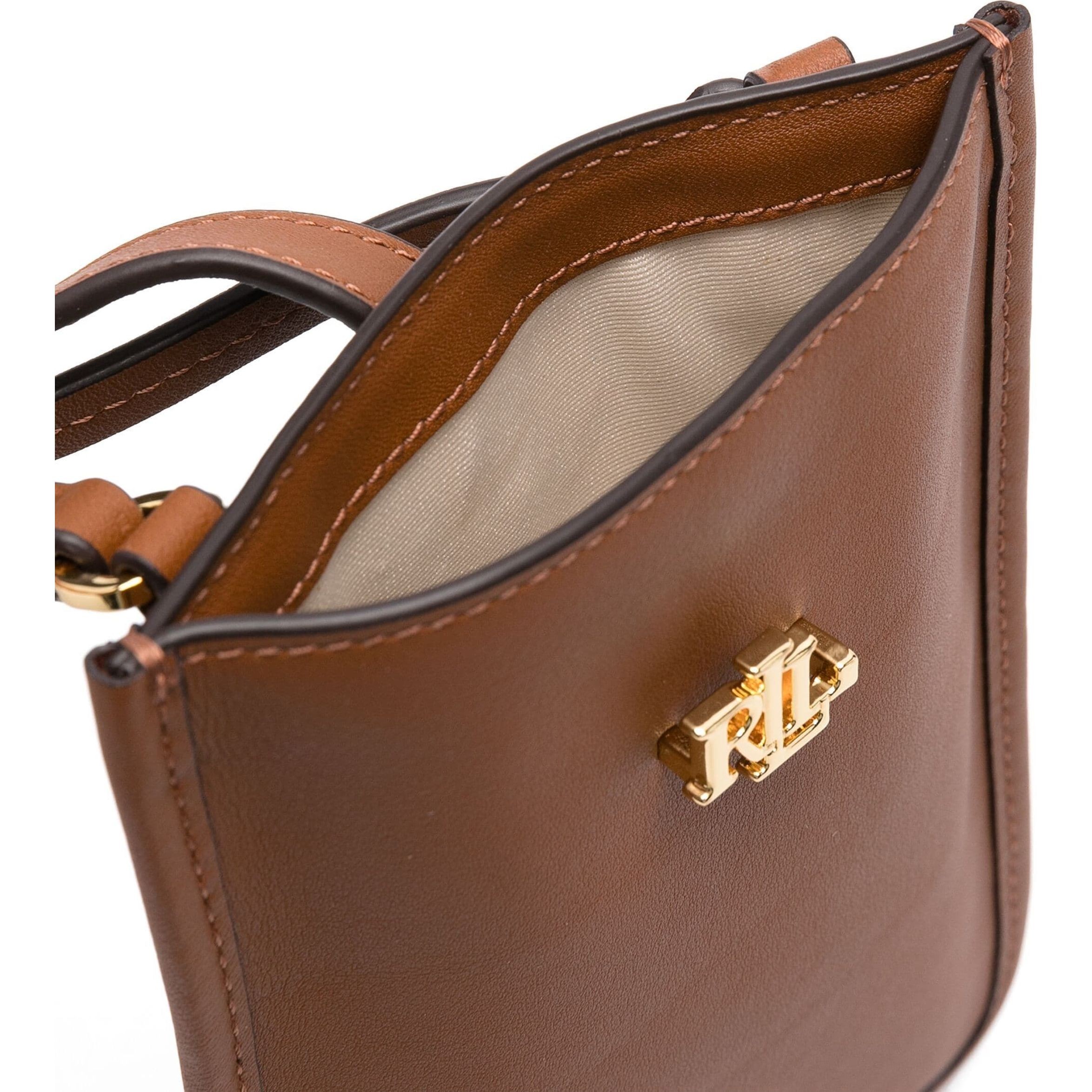 LAUREN RALPH LAUREN Rankinė per petį moterims, Ruda, Crossbody 4