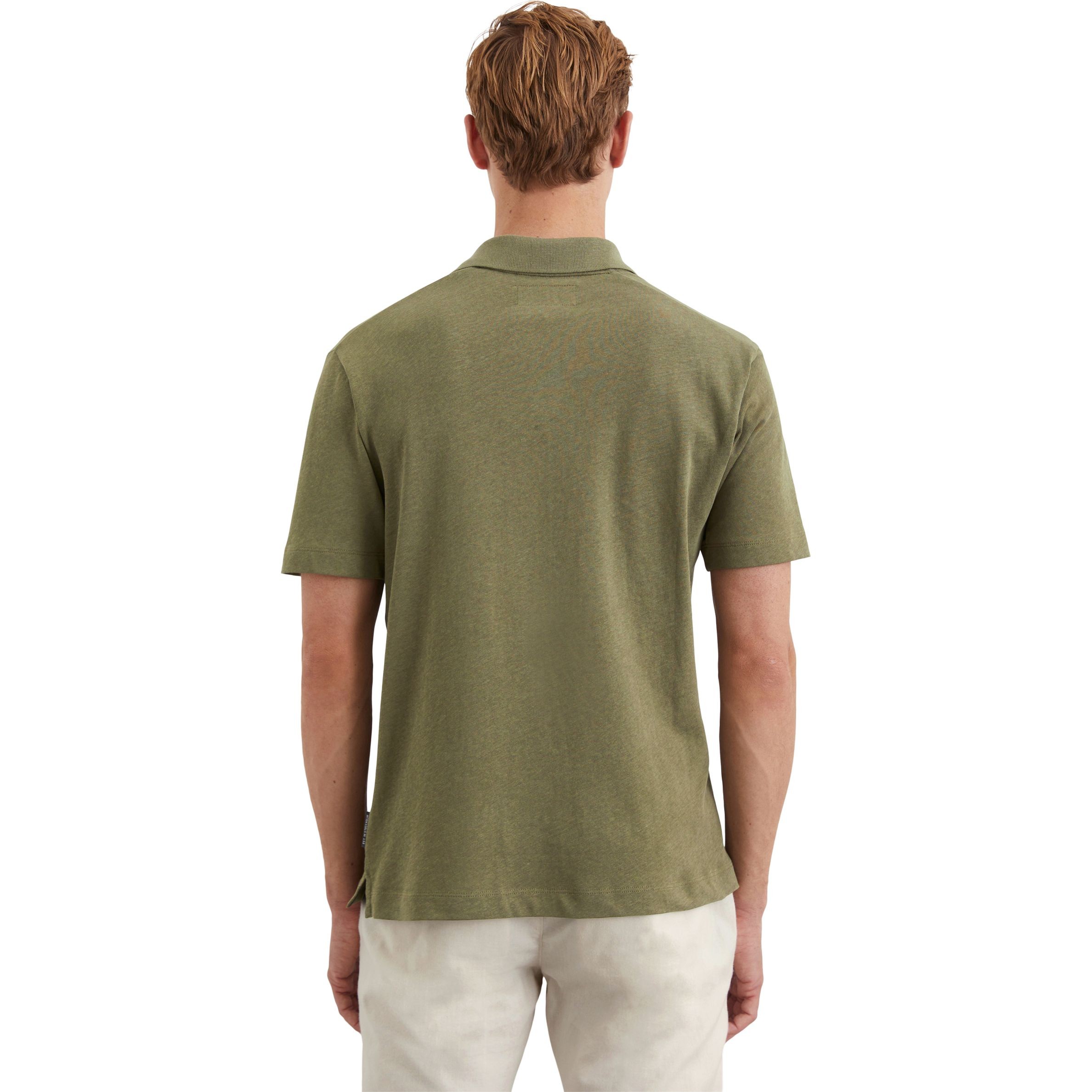 MARC O'POLO Polo marškiniai trumpos rank. vyrams, Žalia, Polo short M23209153026 3