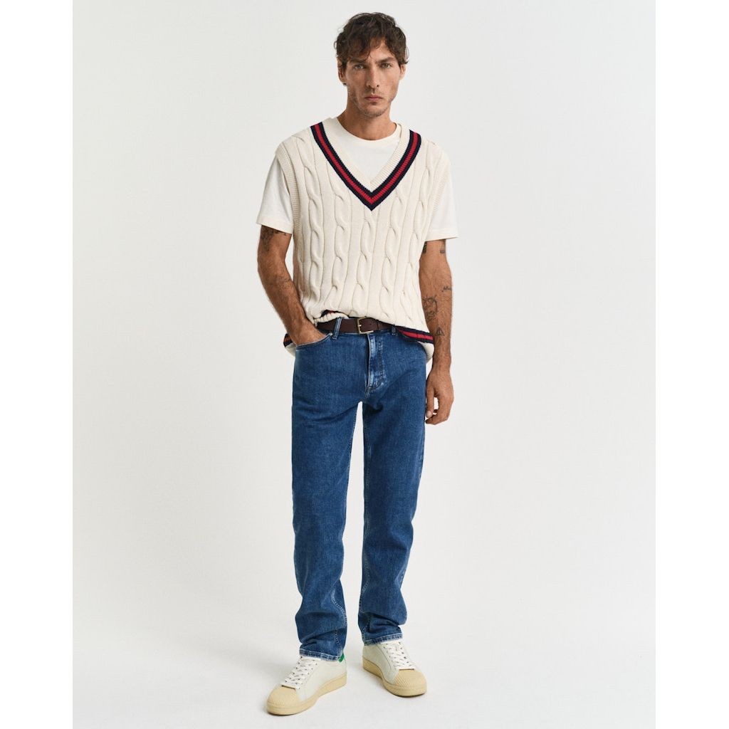GANT Regular džinsai vyrams, Mėlyna, Reg clean wash jeans 2