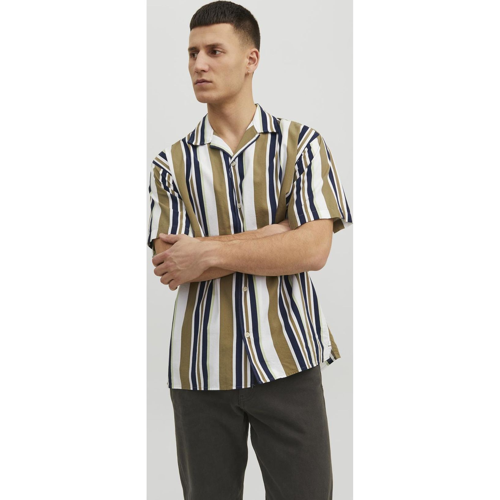 JACK & JONES Marškiniai vyrams, Žalia, JPRBLATROPIC RE 3