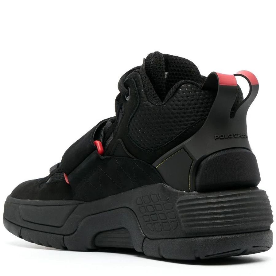POLO RALPH LAUREN Sportiniai bateliai vyrams, Juoda, High top lace sneakers 3