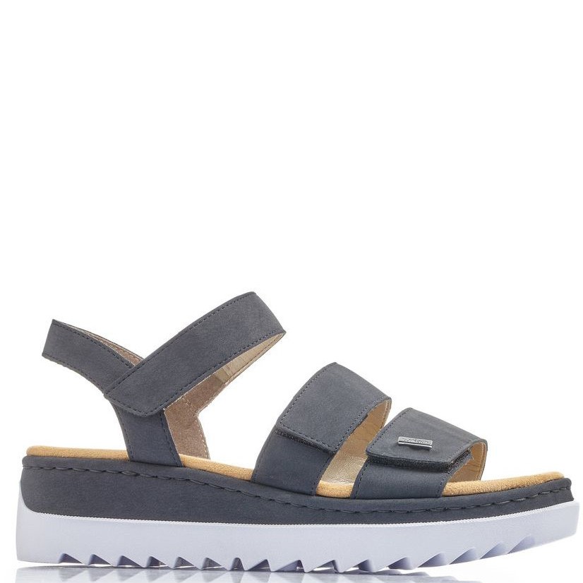 RIEKER Basutės moterims, Mėlyna, SANDALS 2
