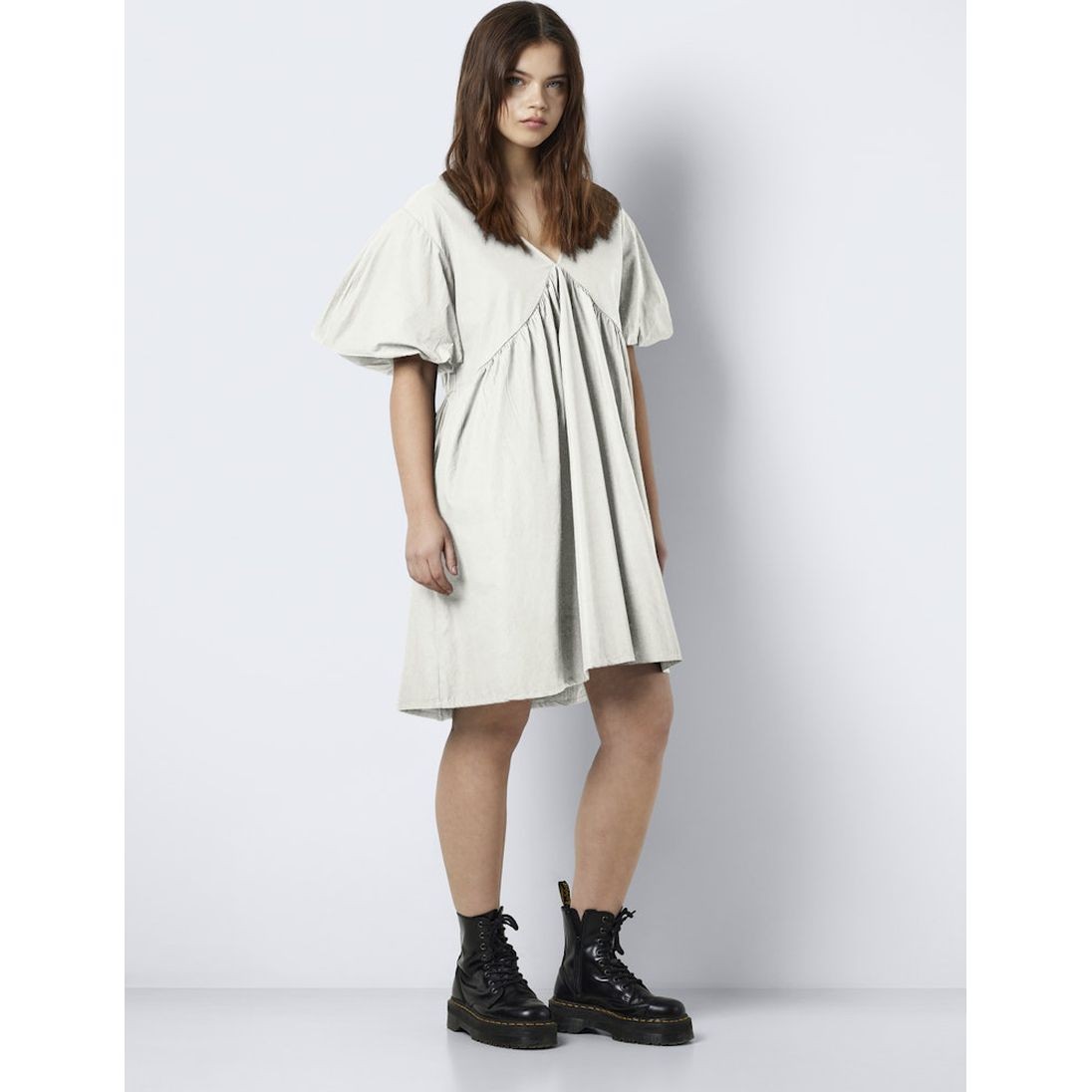 NOISY MAY Mini suknelė moterims, Balta, Nmchiara mini dress 4