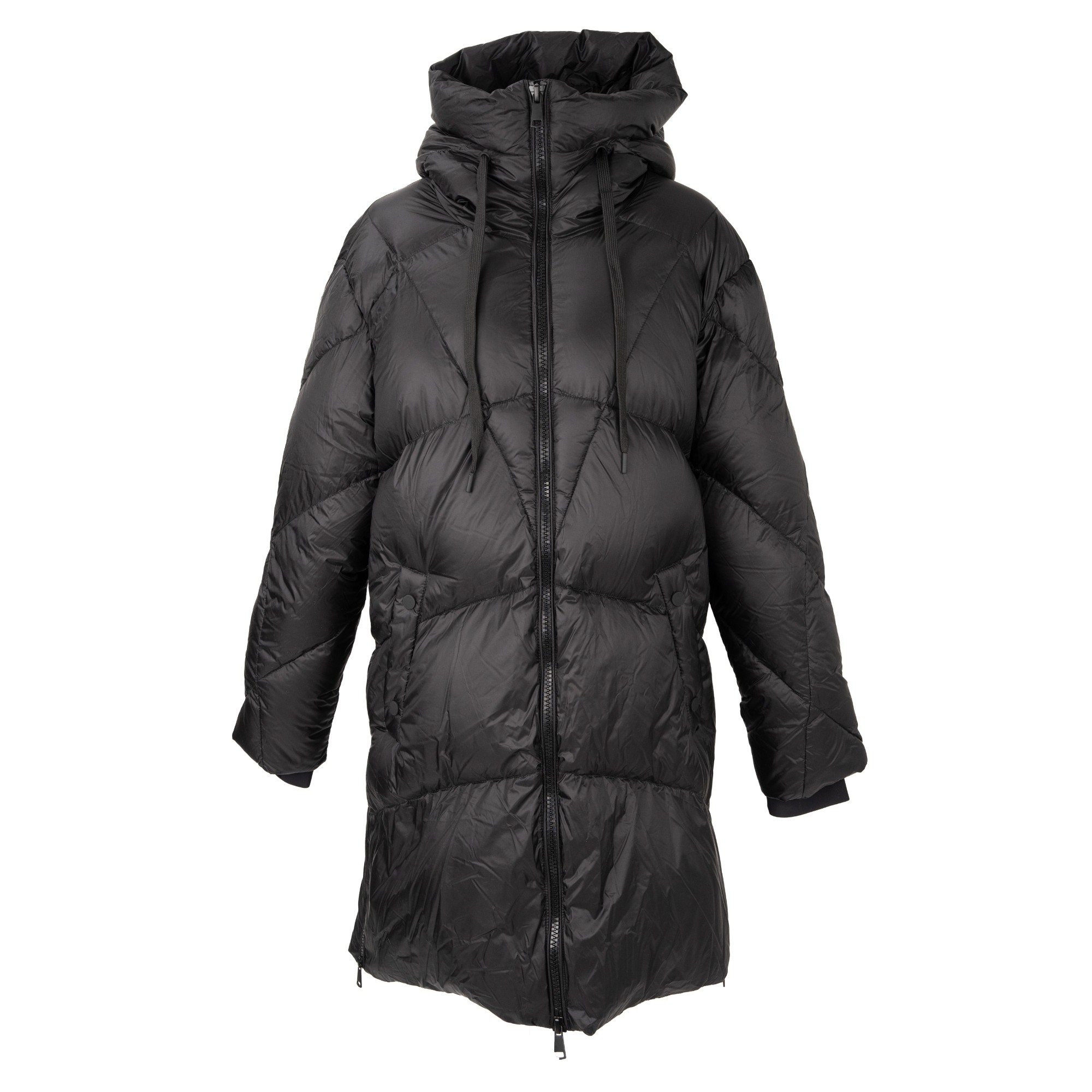 SERGIO MORETTI Pūkinė striukė moterims, Juoda, Jackets 1