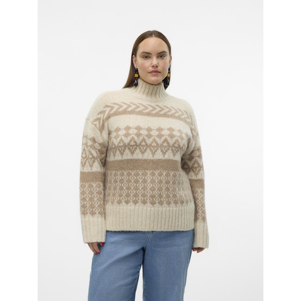 VERO MODA Megztinis su kaklu moterims, Marga, Ample highneck pullover boo 2