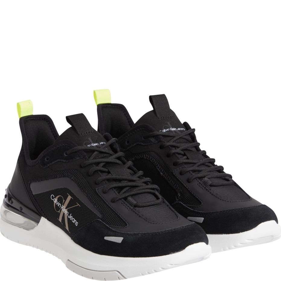 CALVIN KLEIN JEANS Sportiniai bateliai vyrams, Juoda, COMFAIR SU-MESH MONO 2