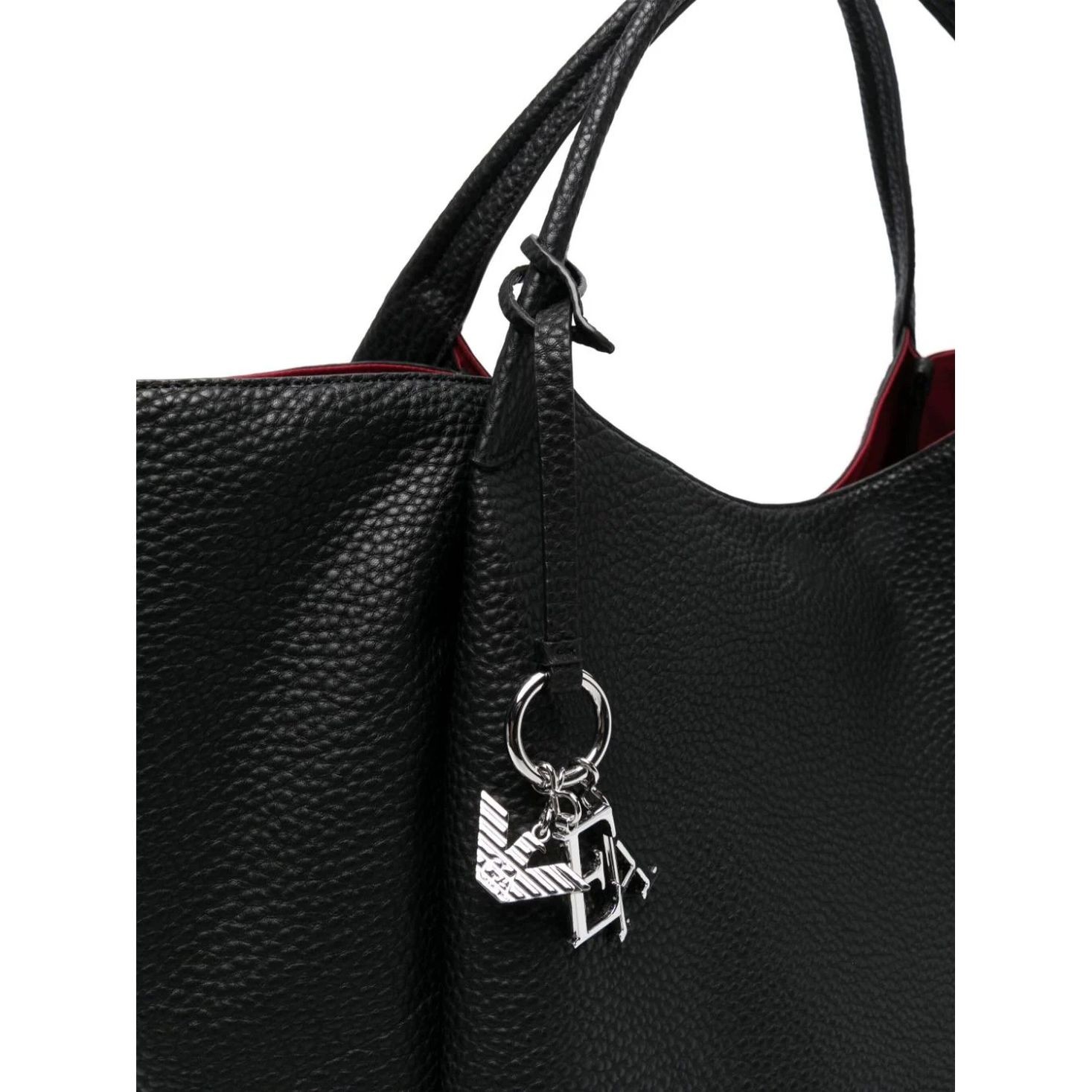 EMPORIO ARMANI Pirkinių krepšys moterims, Juoda, Shopping bag 3