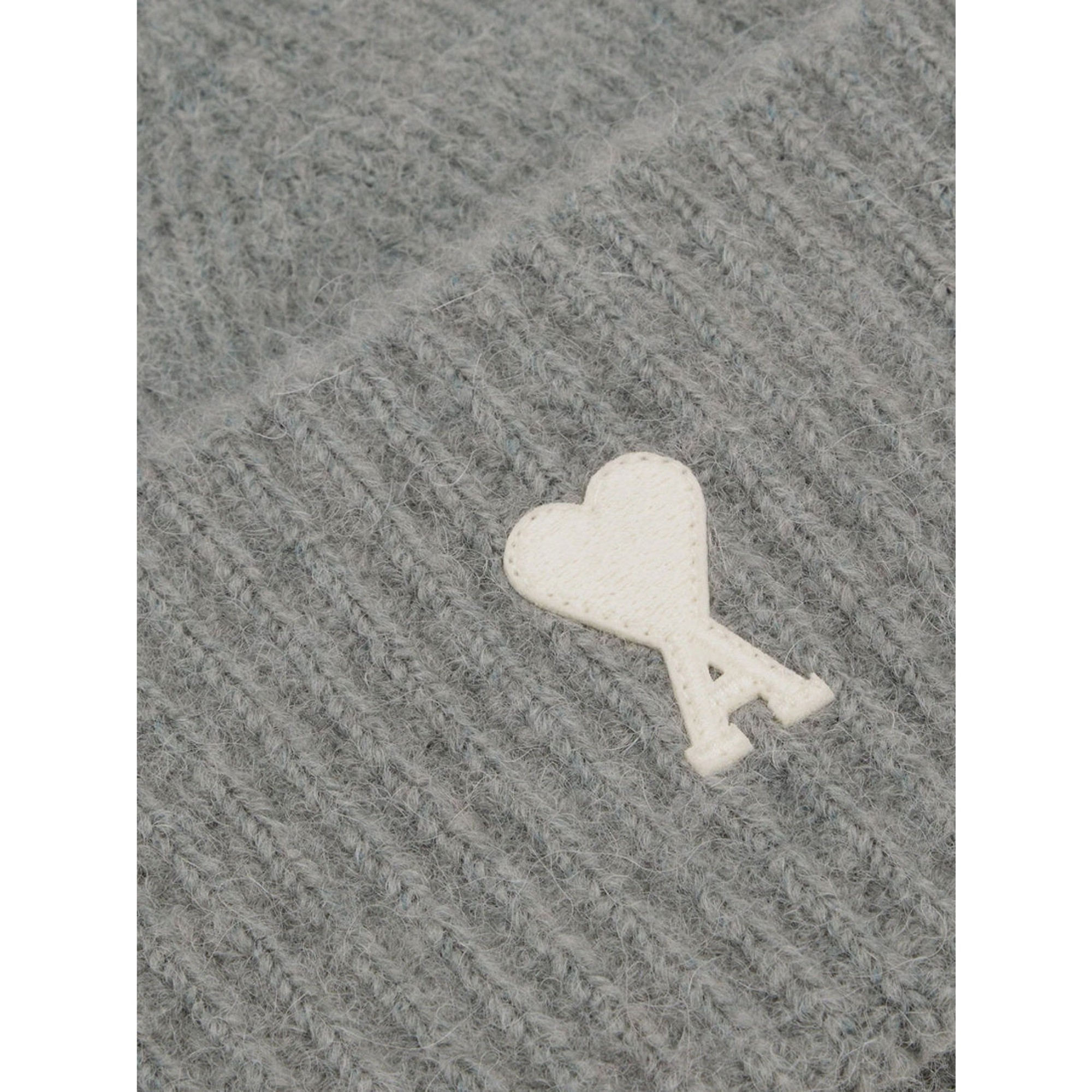 AMI PARIS Skrybėlė, Pilka, Ami de coeur beanie 3