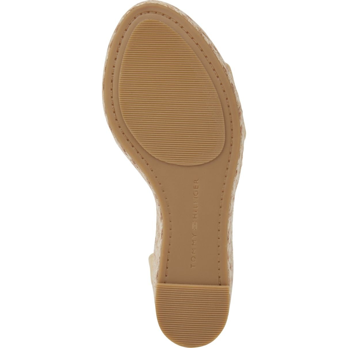 TOMMY HILFIGER Basutės moterims, Smėlio, Colorful high wedge sandal 5