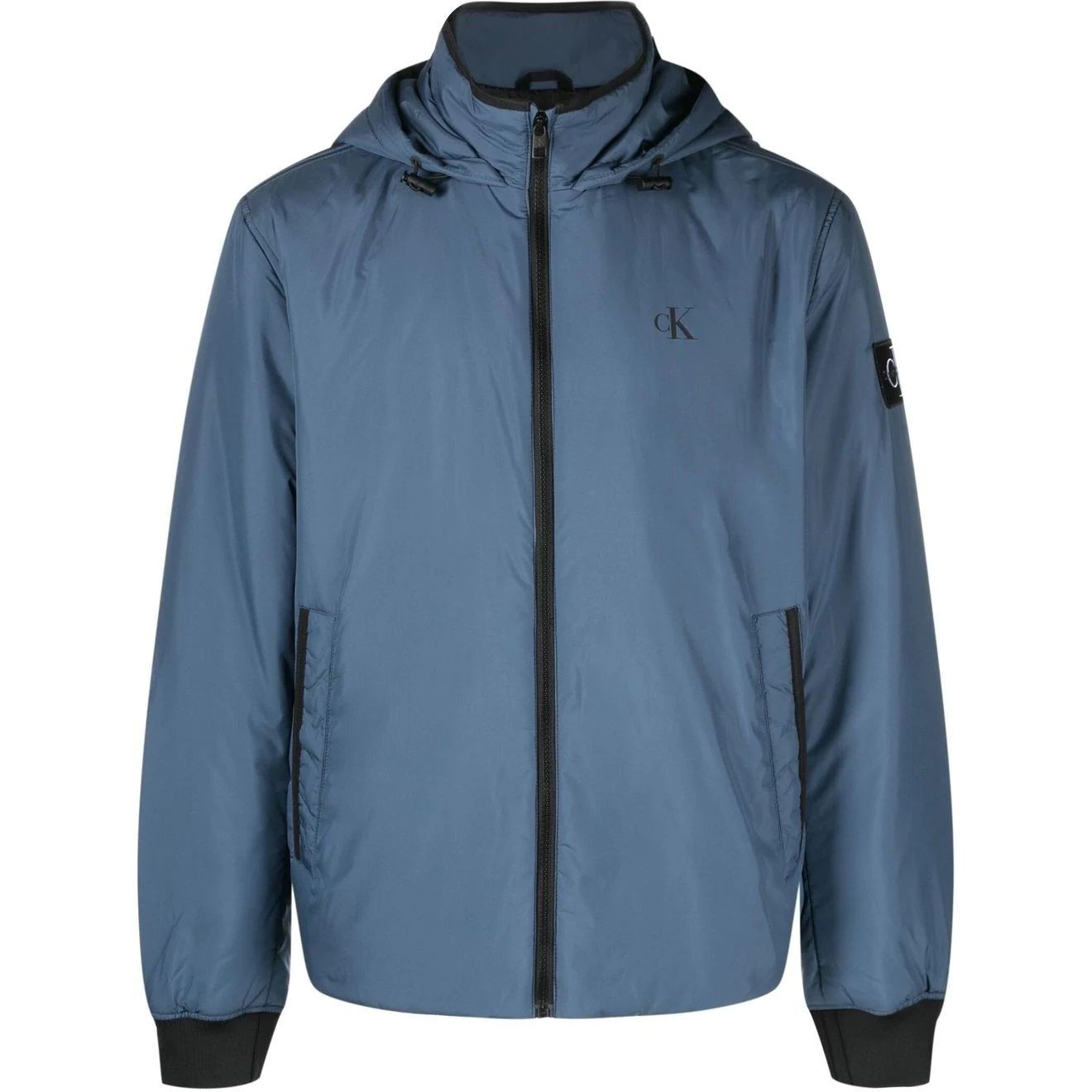 CALVIN KLEIN JEANS Lengva striukė vyrams, Mėlyna, Hooded harrington jacket 1