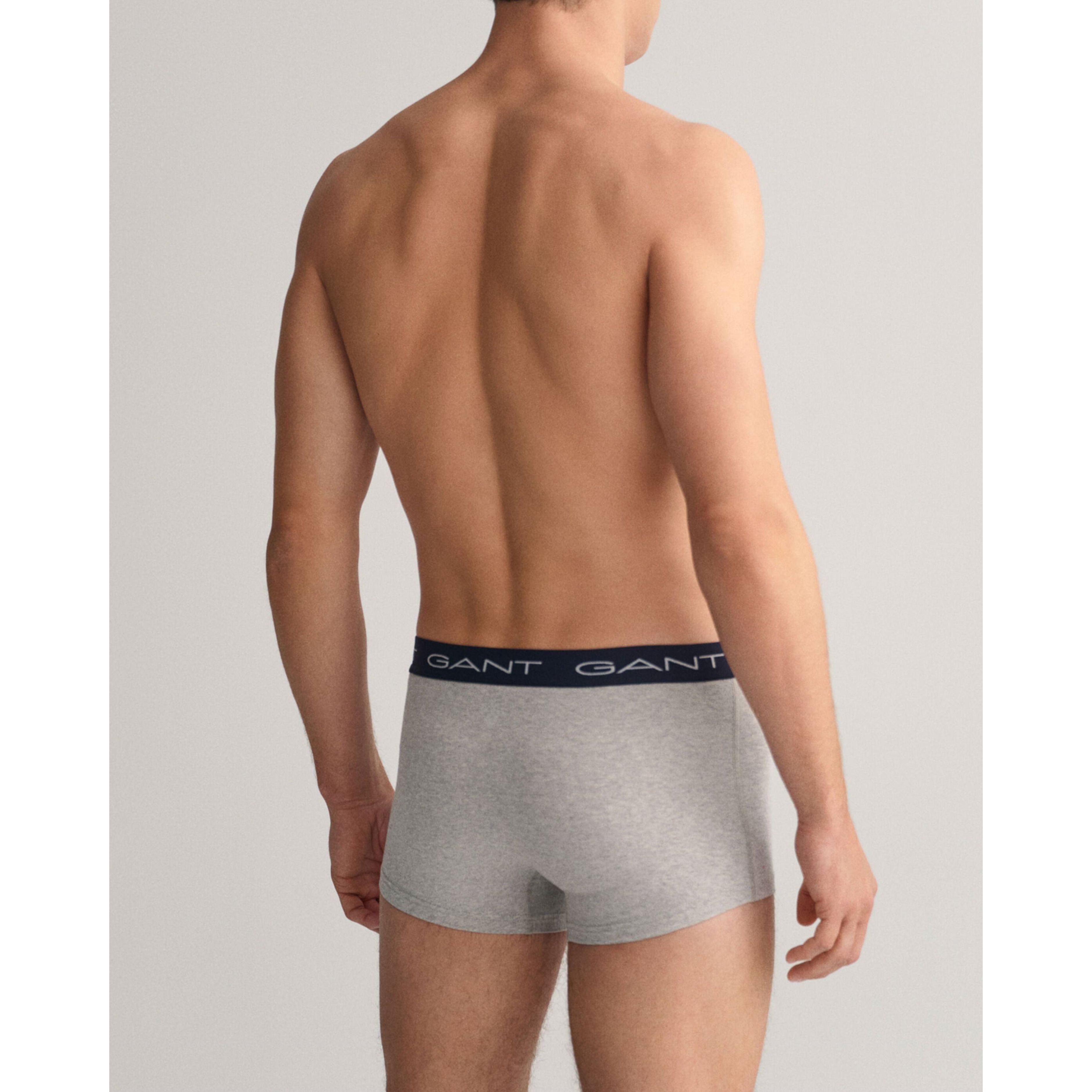 GANT Ilginti apatiniai vyrams, Pilka, TRUNK 3-PACK 3