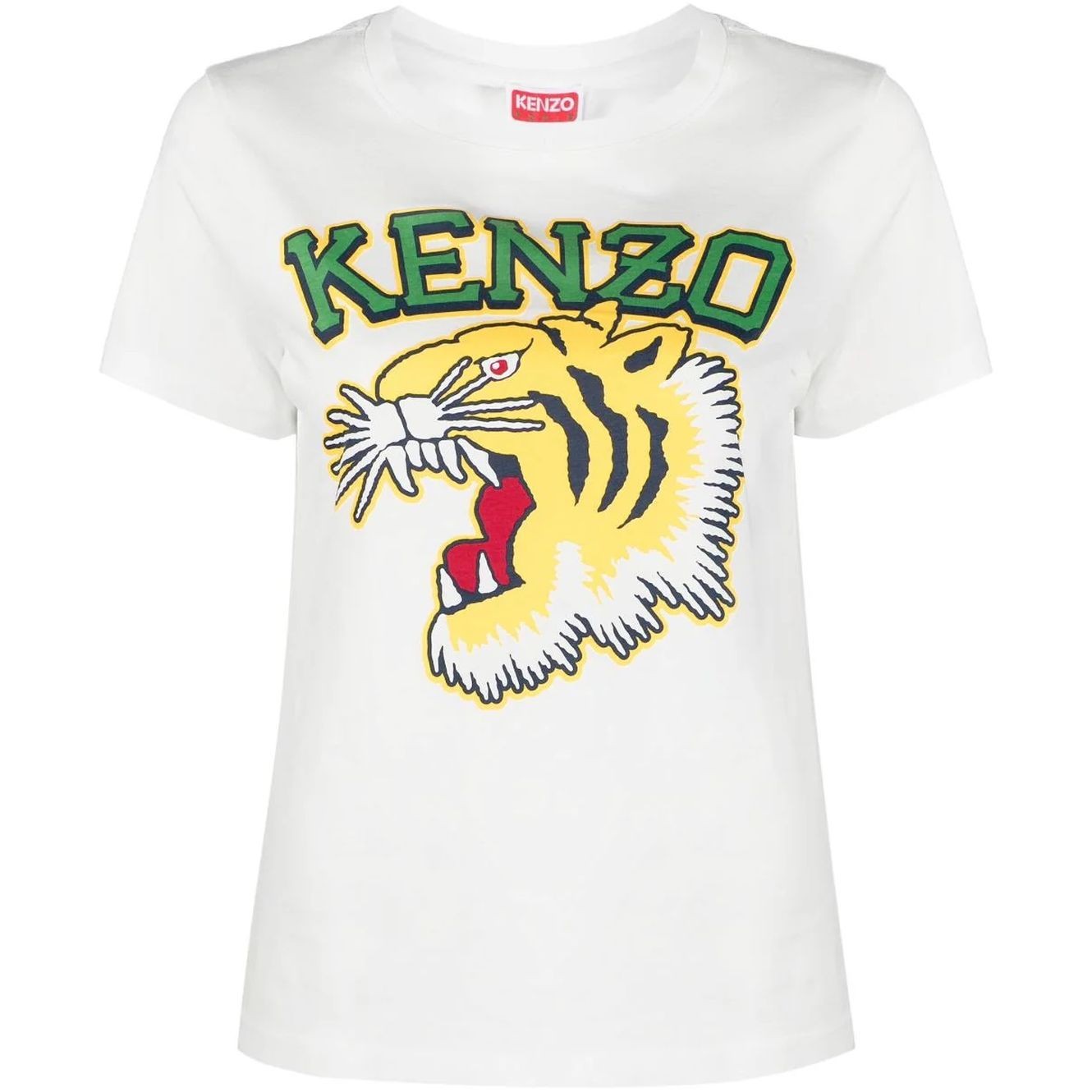 KENZO Marškinėliai trump. rankovėmis moterims, Balta, Tiger varsity classic t-shirt 1
