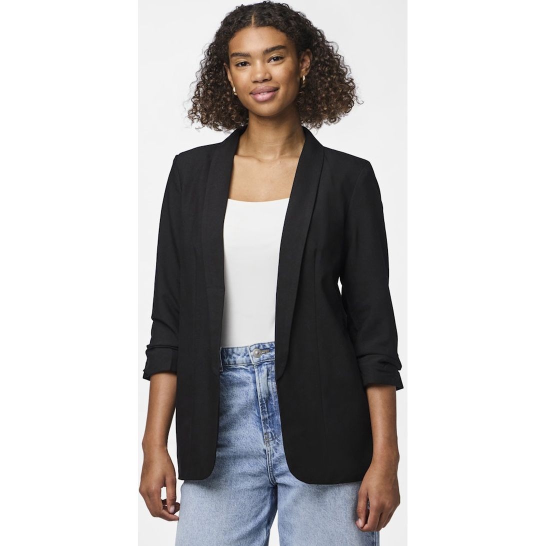 PIECES Švarkas moterims, Juoda, Bosella 3/4 blazer 4