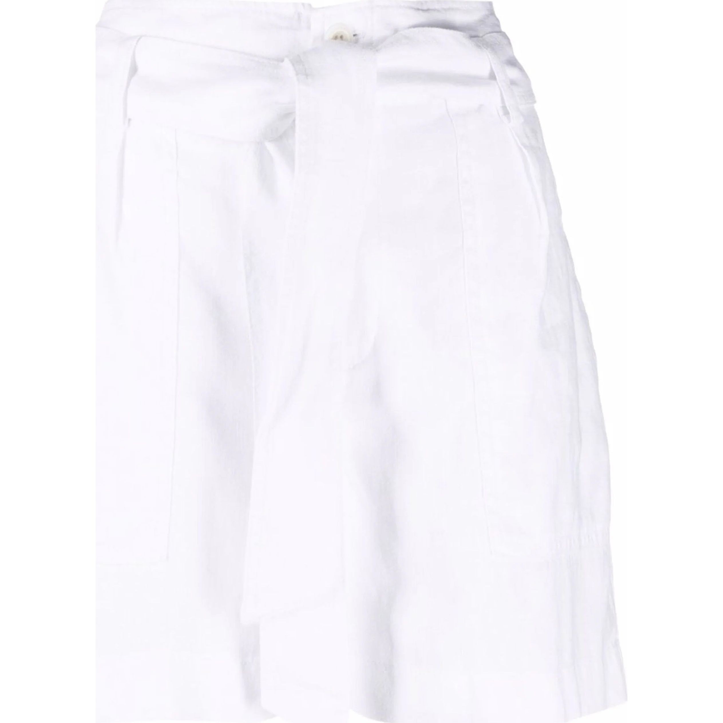 LAUREN RALPH LAUREN Šortai moterims, Balta, Belted linen short