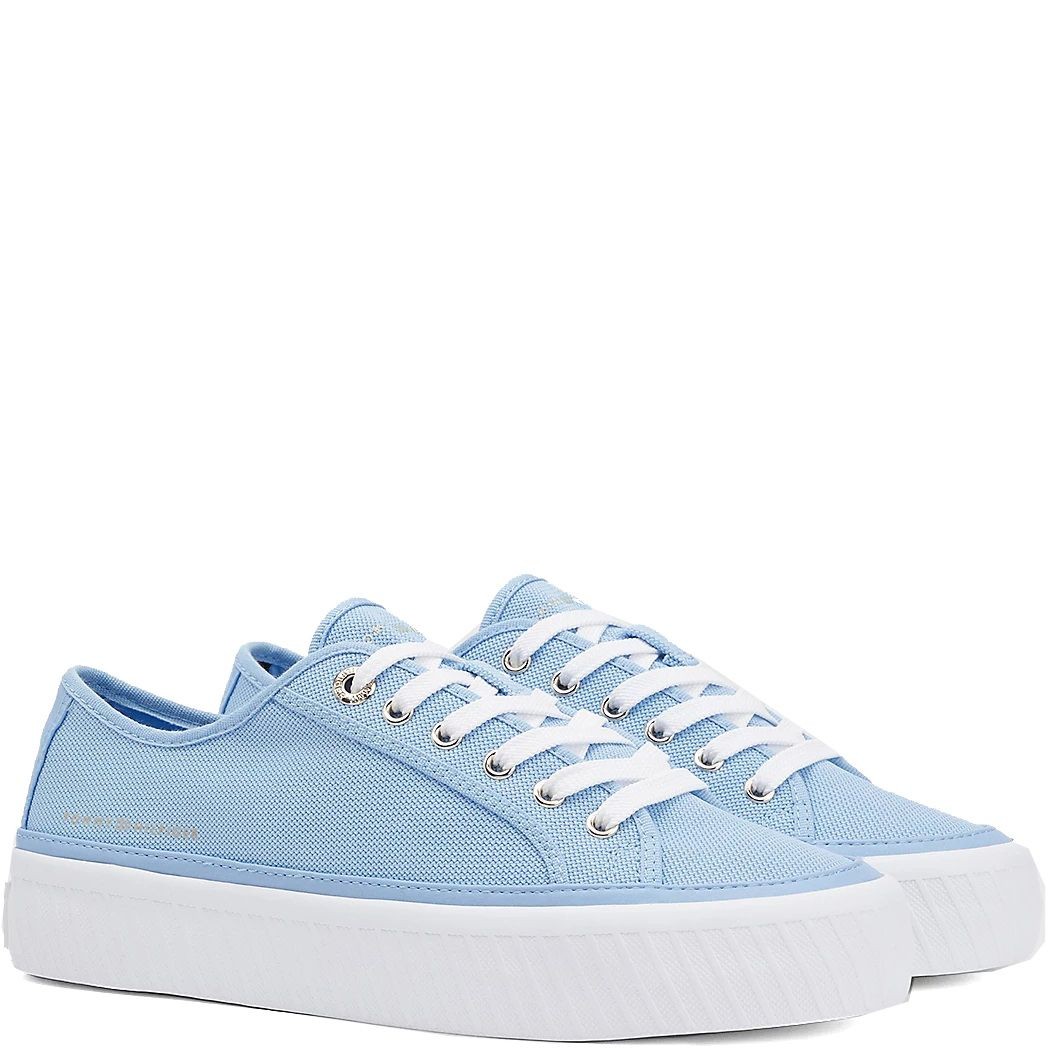 TOMMY HILFIGER Sportiniai bateliai moterims, Mėlyna, Platform vulcanized sneaker 2