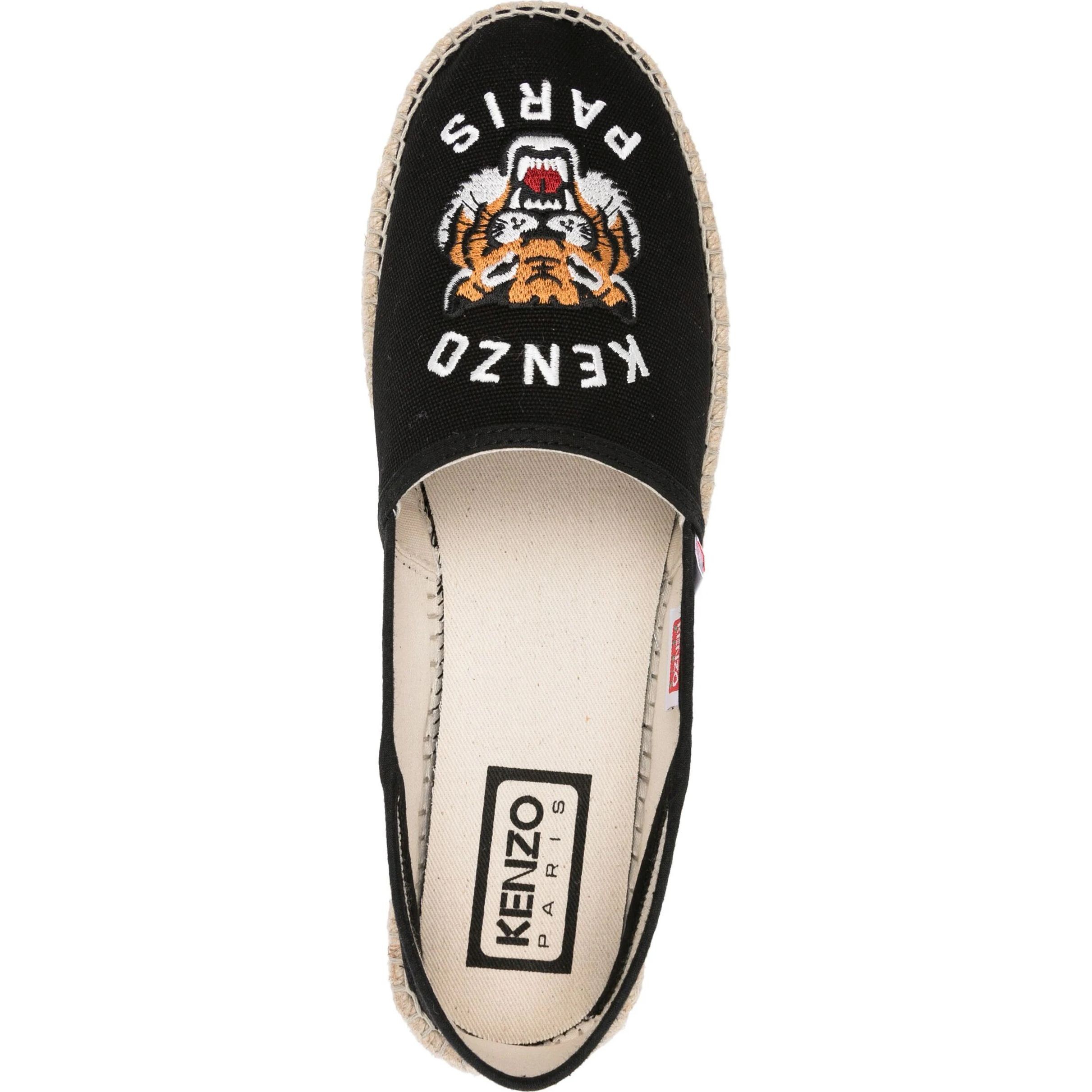KENZO Espadrilės vyrams, Juoda, Kenzo espadrille slip-on 4