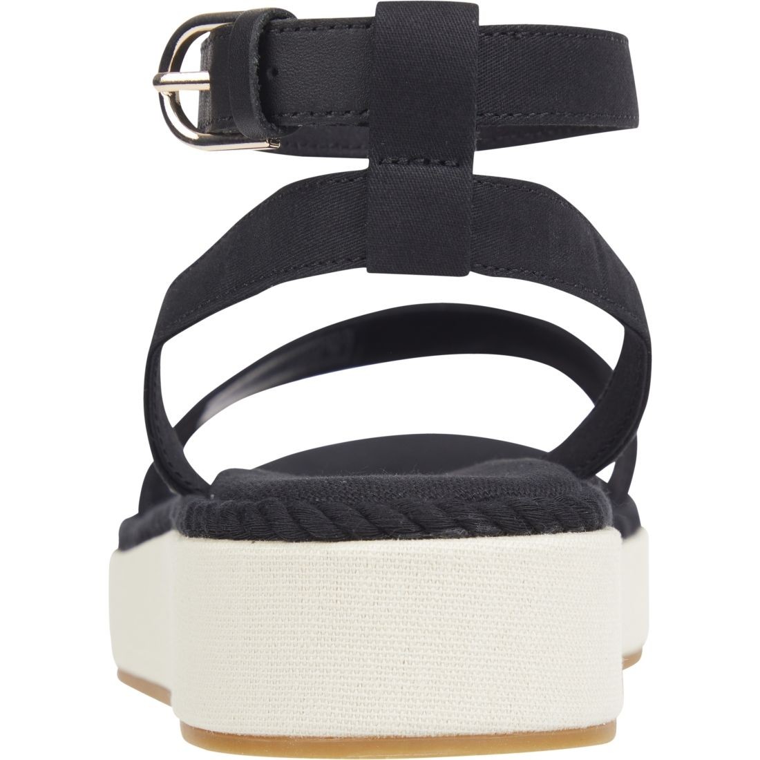 TOMMY HILFIGER Basutės moterims, Juoda, Rope flatform sandals 2