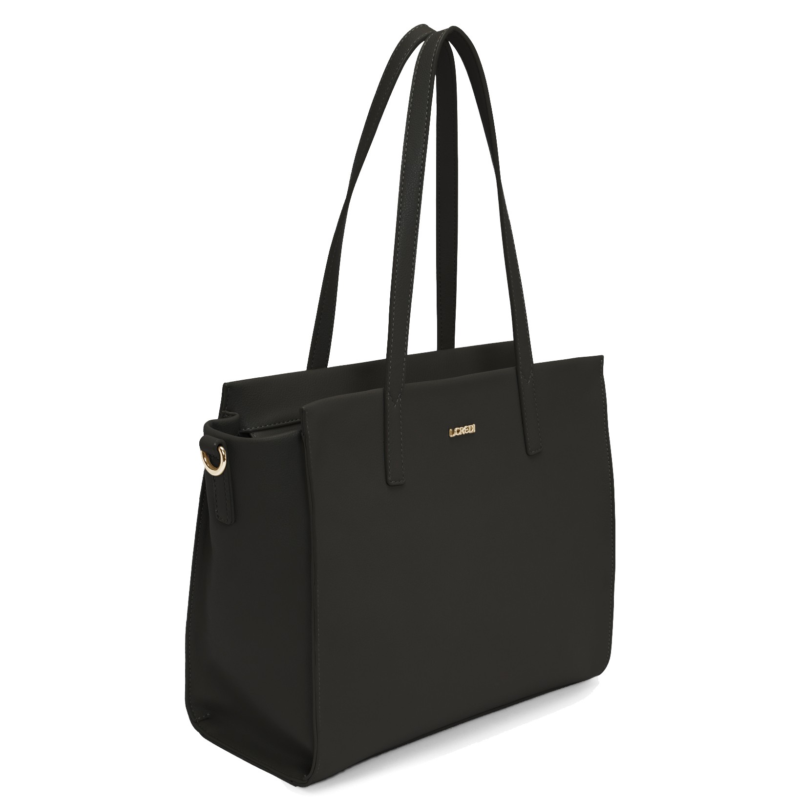 L.CREDI Pirkinių krepšys moterims, Juoda, Keola tote bag 2