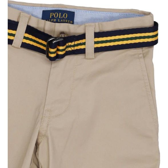 RALPH LAUREN KIDS Šortai berniukams, Smėlio, Straight fit flex short (2-7) 3