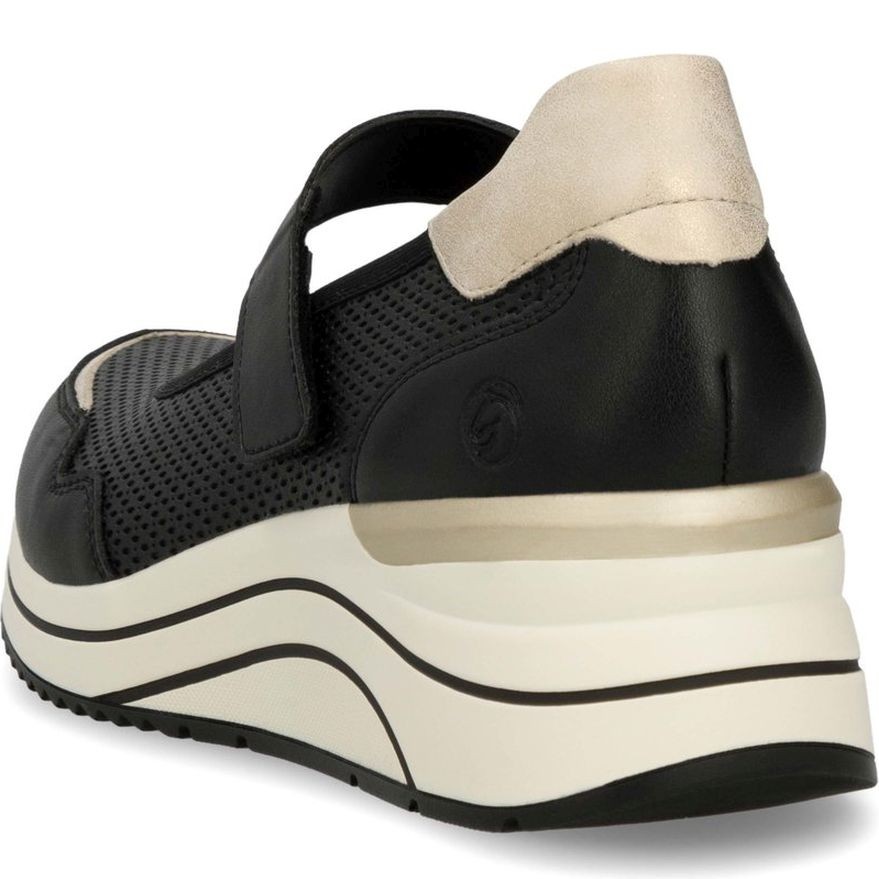 REMONTE Balerinos moterims, Juoda, Ballerina with strap 4