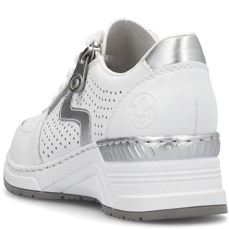 RIEKER Laisvalaikio bateliai moterims, Balta, LEISURE 5