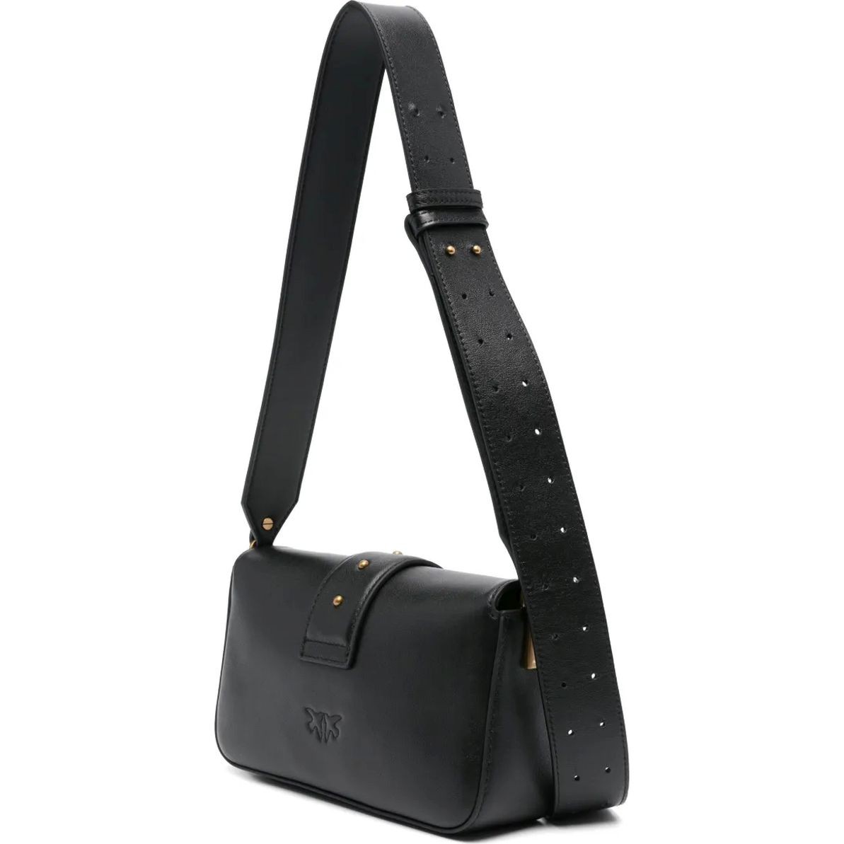 PINKO Rankinė per petį moterims, Juoda, Love one mini shoulder bag 2