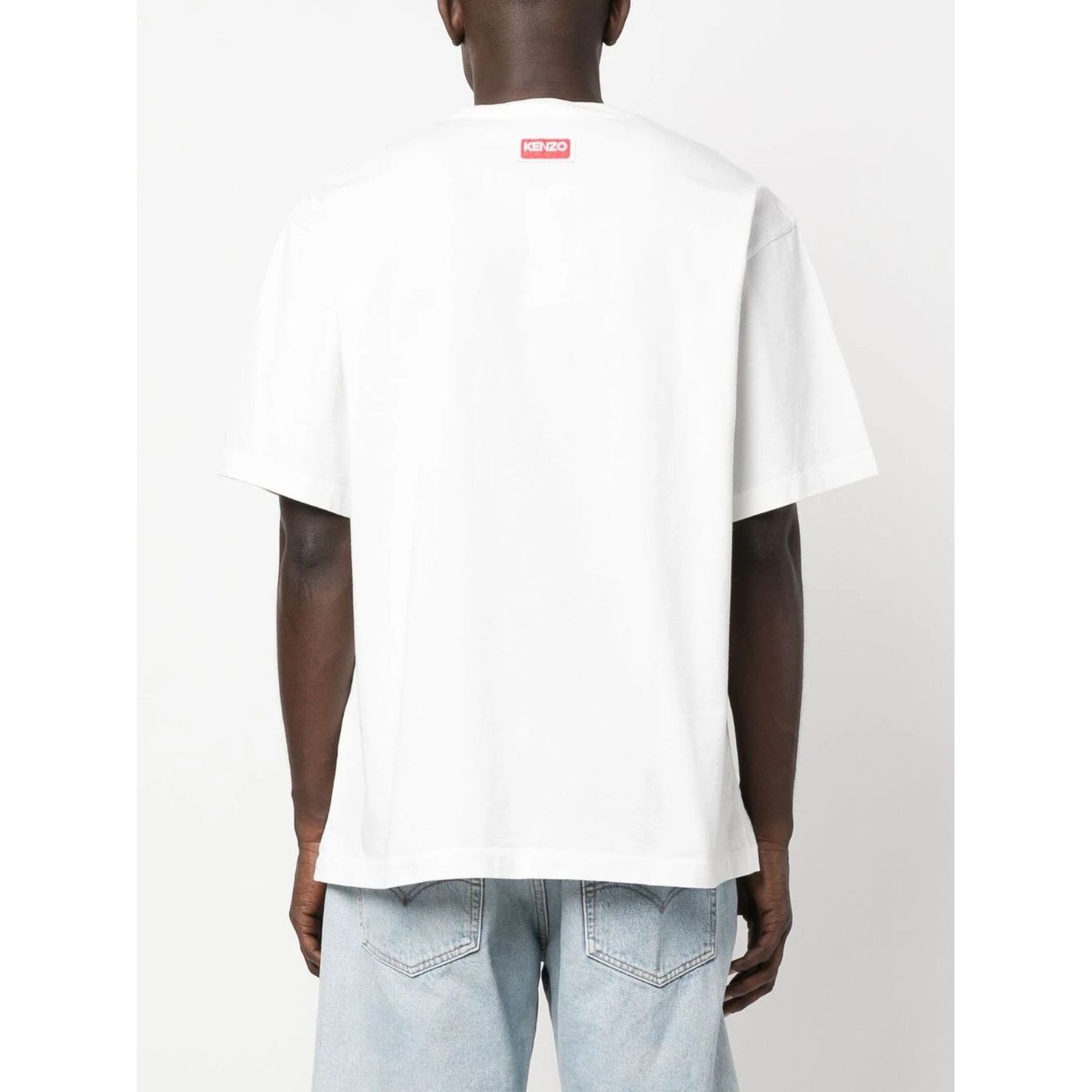 KENZO Marškinėliai trump. rankovėmis vyrams, Balta, Tiger varsity oversize t-shirt 3